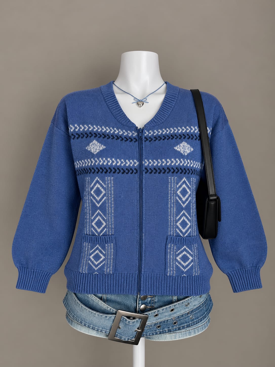 Blue Cardigan