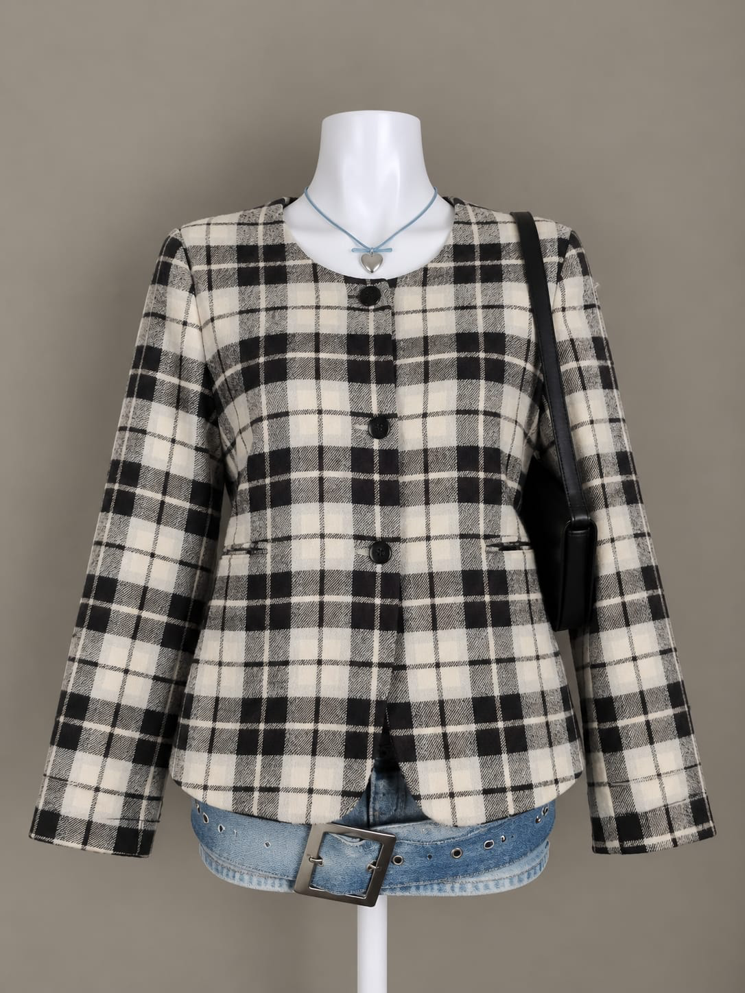 Cream and Black Jacket