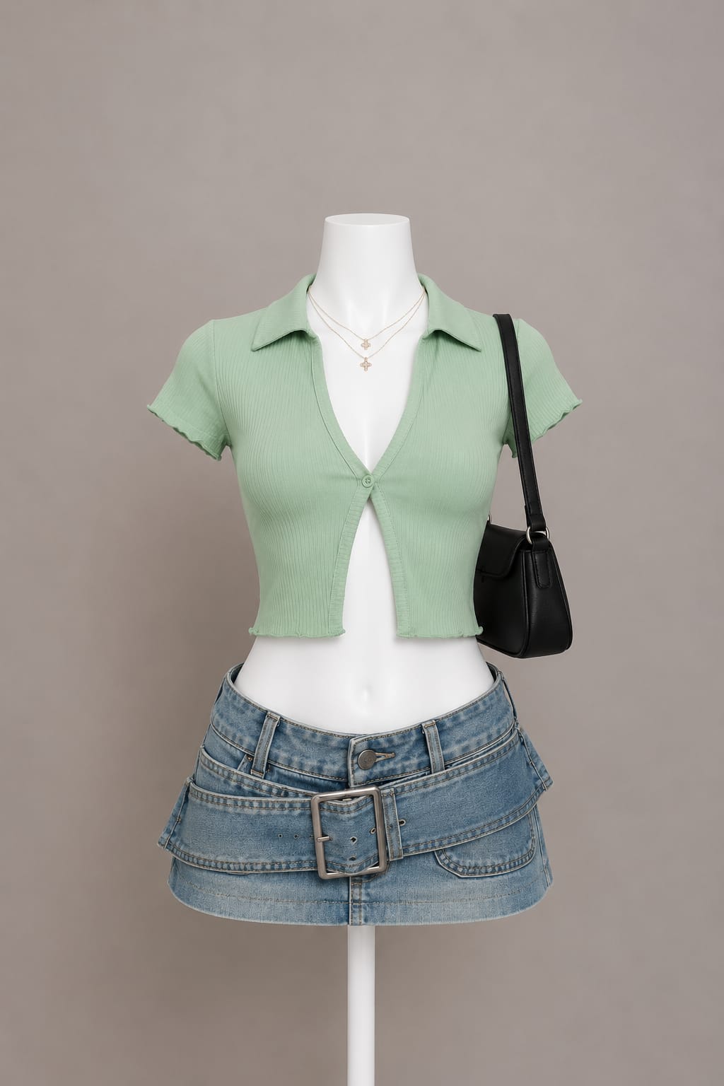 Mint Green Crop Top