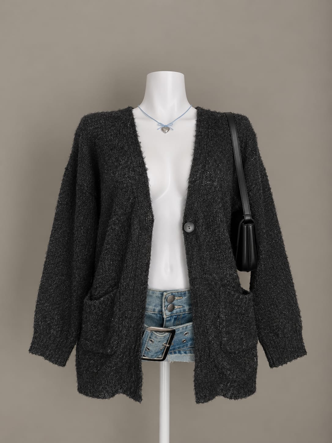 Charcoal Grey Cardigan