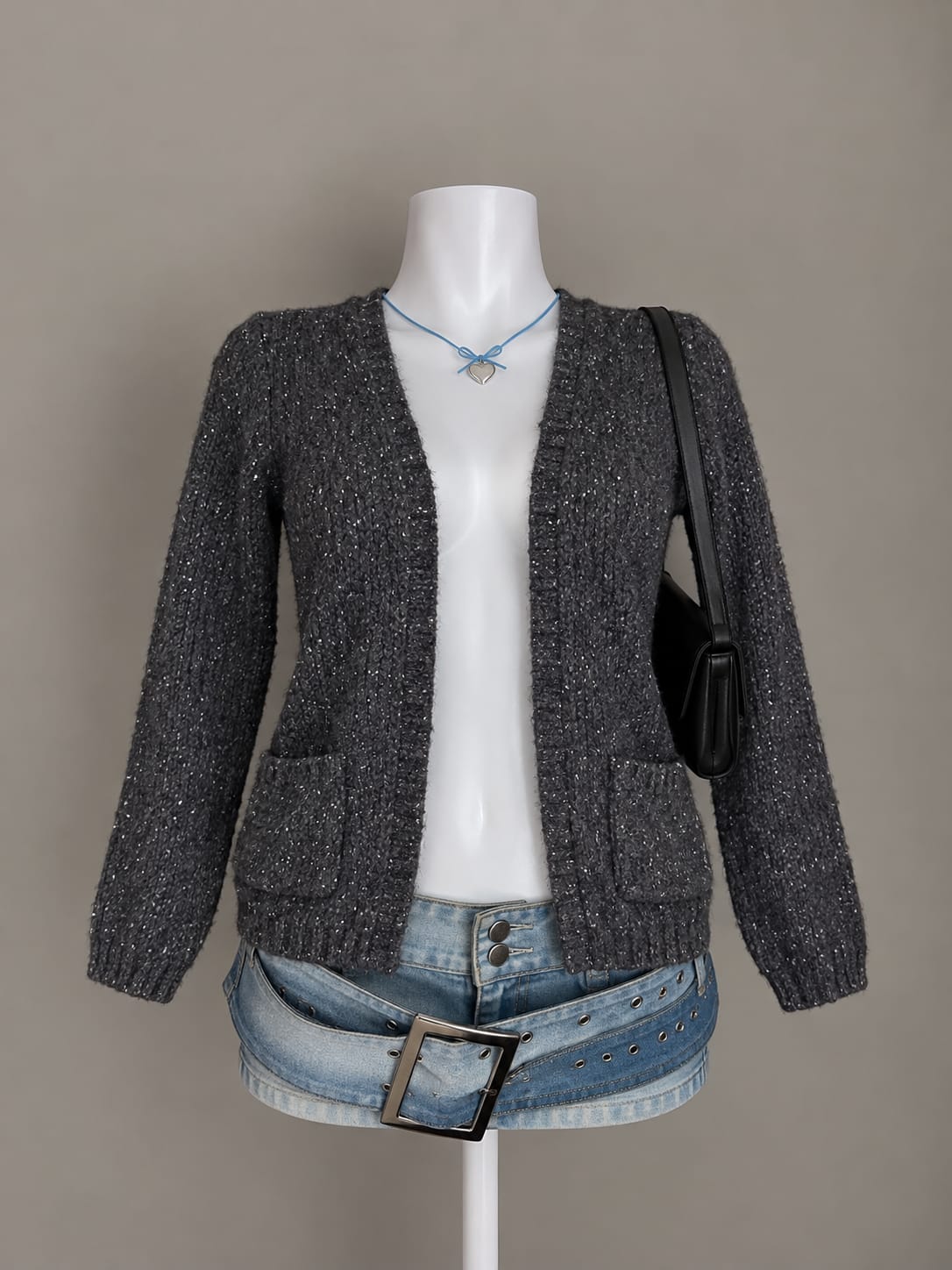 Charcoal Grey Cardigan