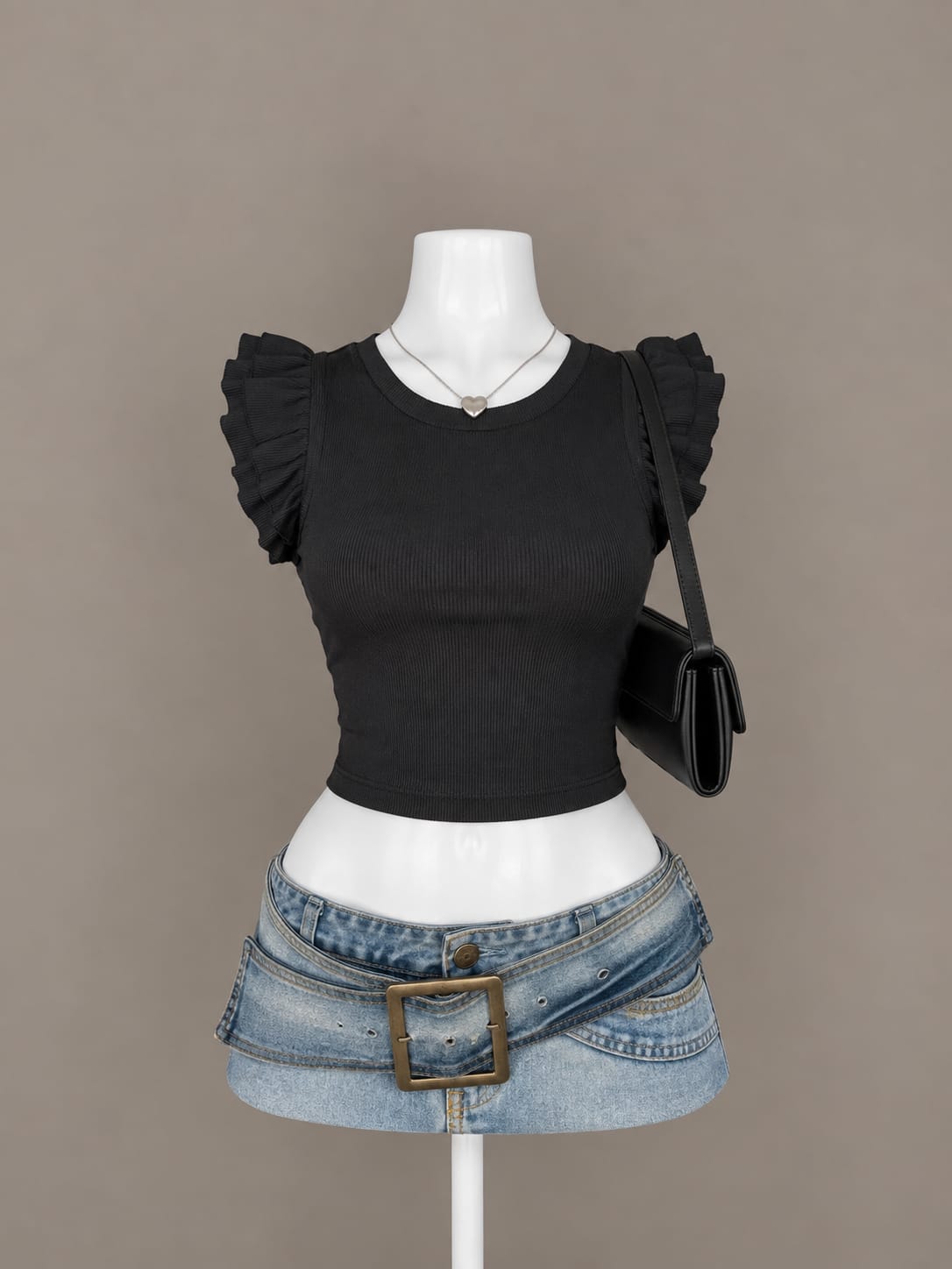Black Crop Top