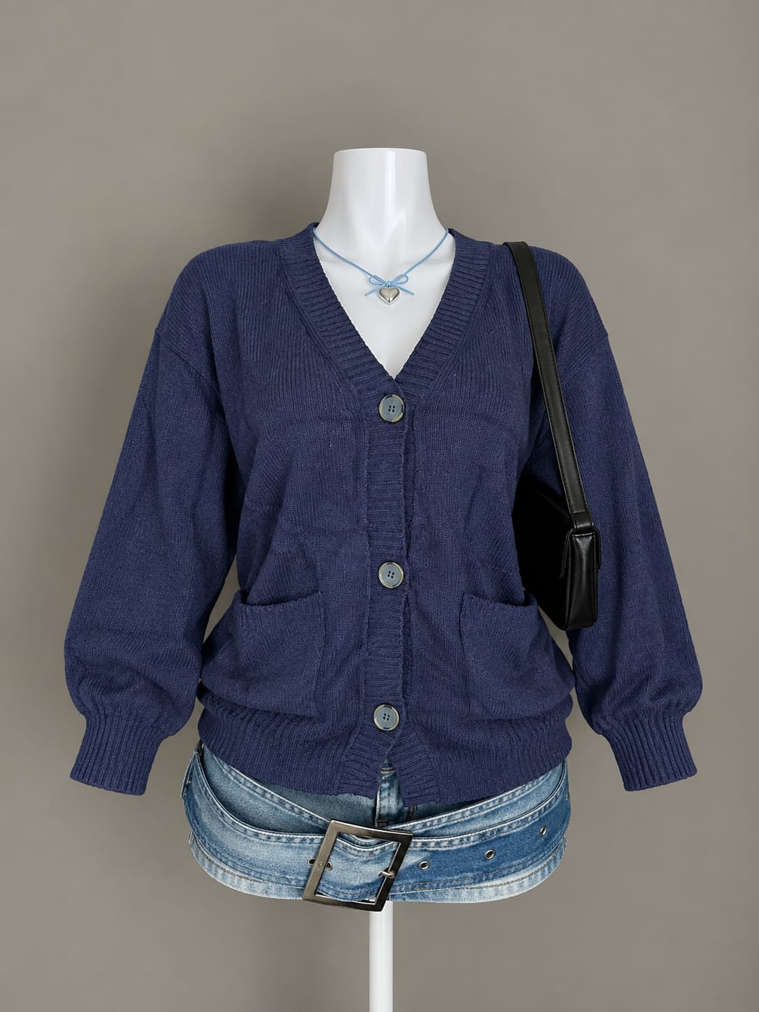 Navy Blue Cardigan