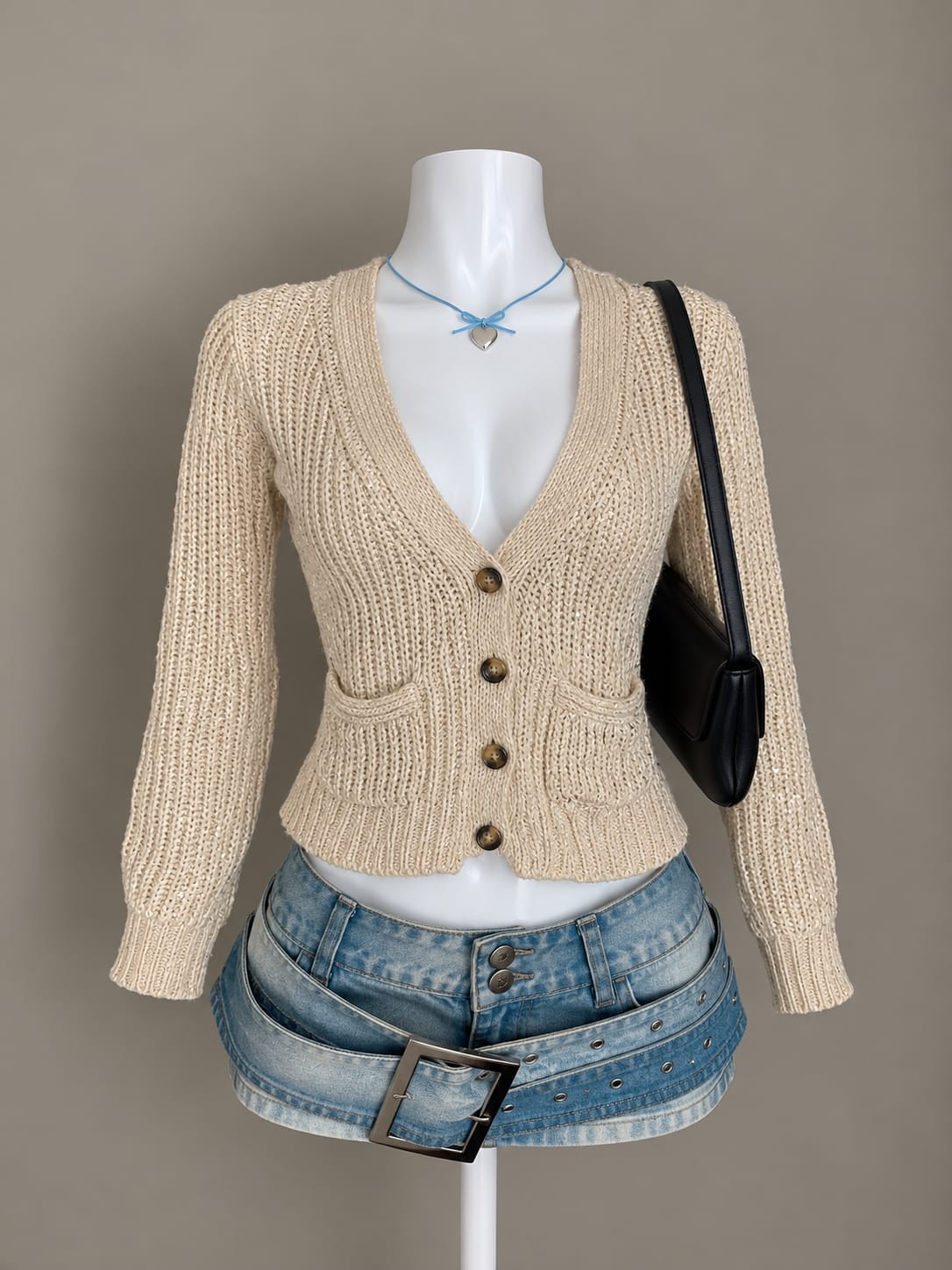 Beige Cardigan