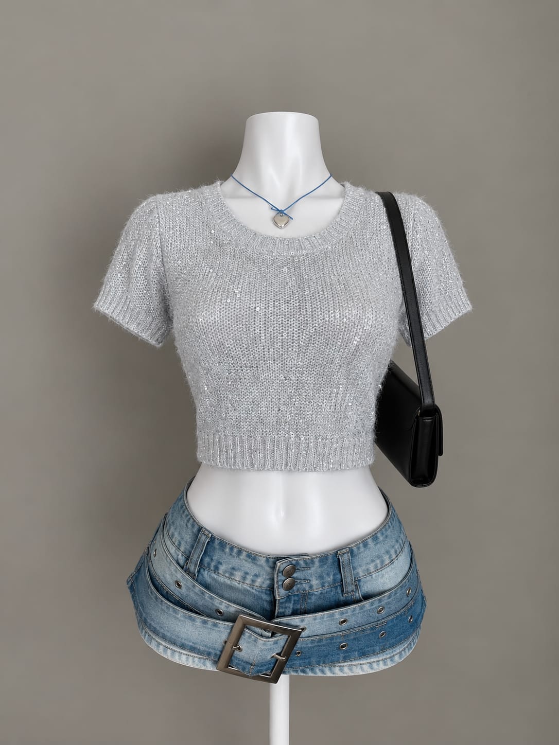 Light Grey Crop Top