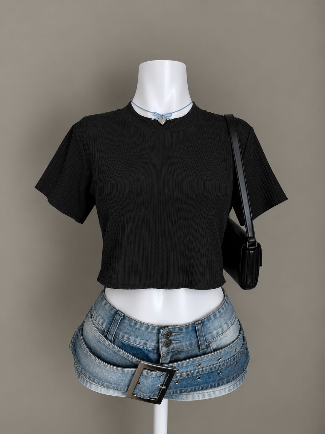 Black Crop Top