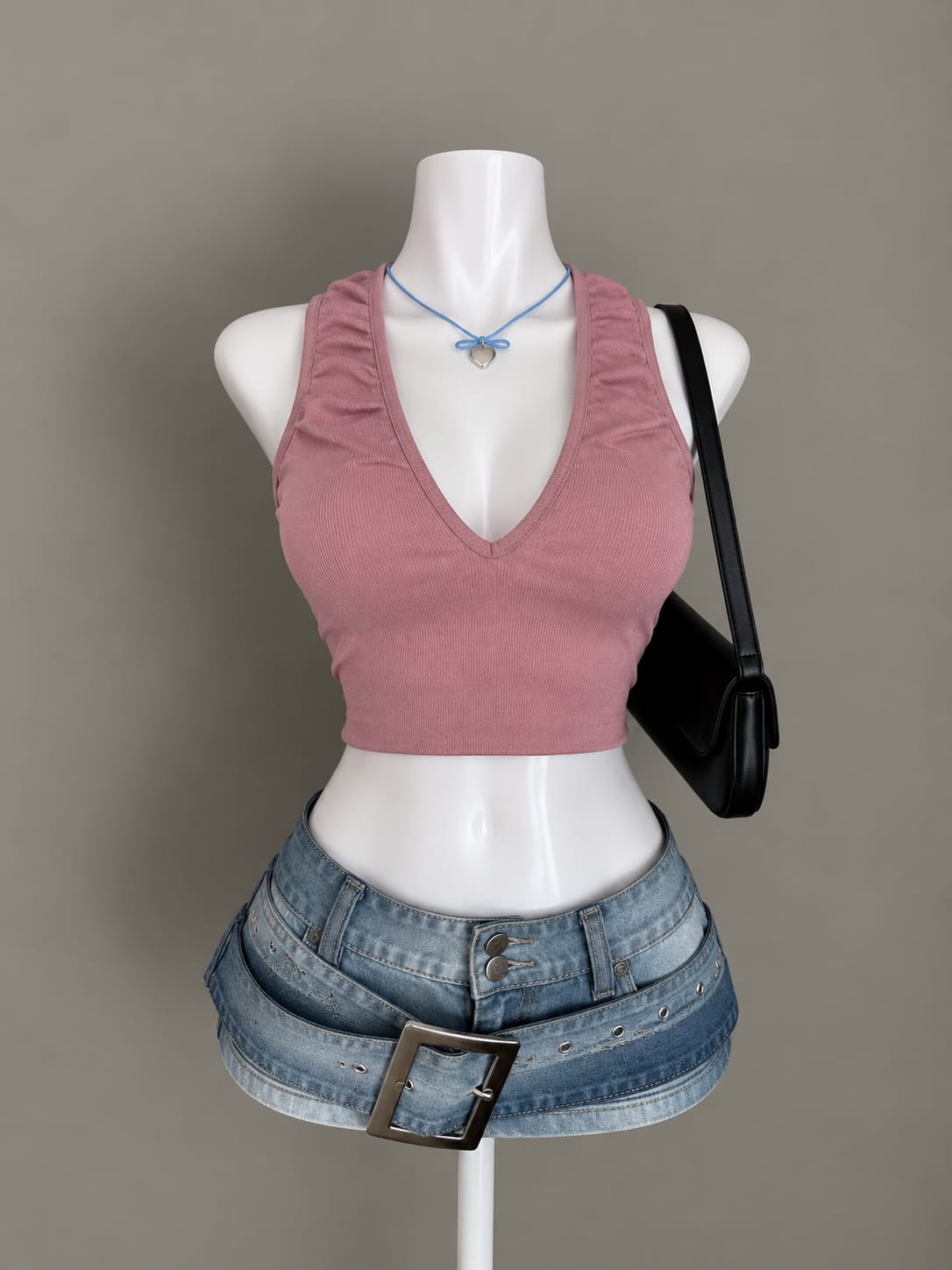 Dusty Pink Crop Top