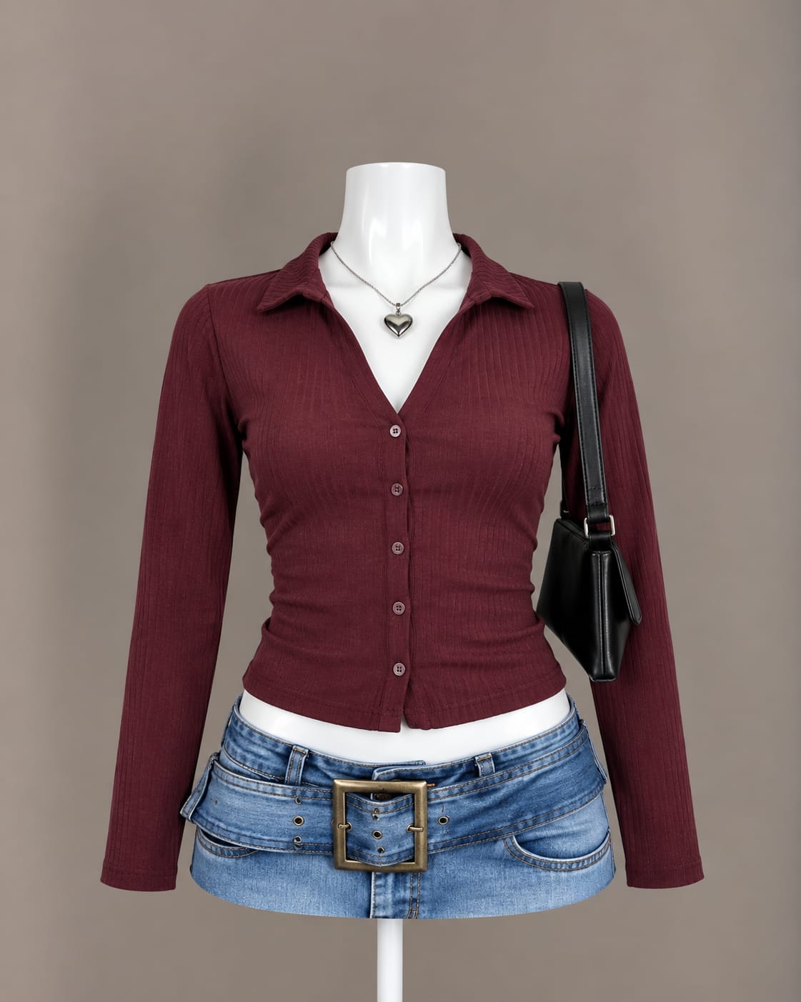 Burgundy Shirt