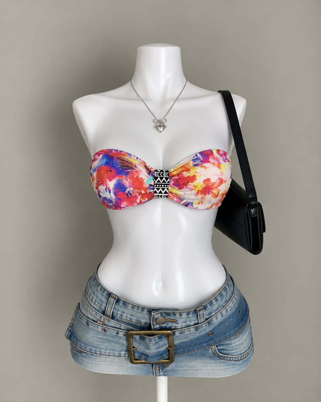 Multicolor Bikini Top
