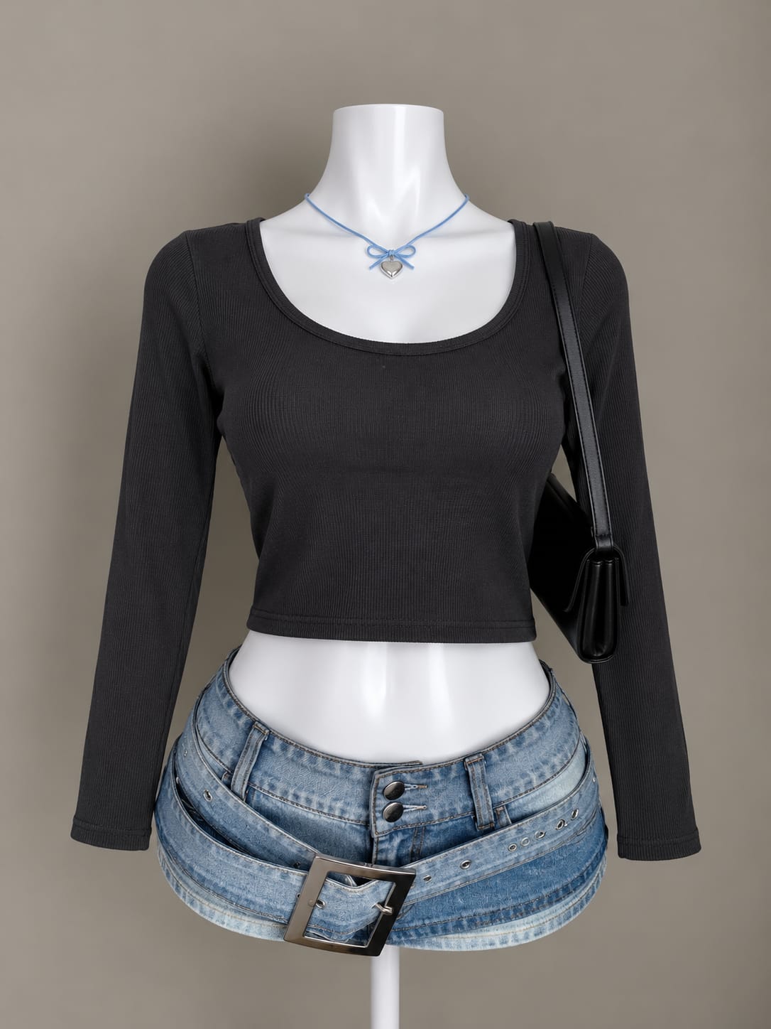 Black Crop Top