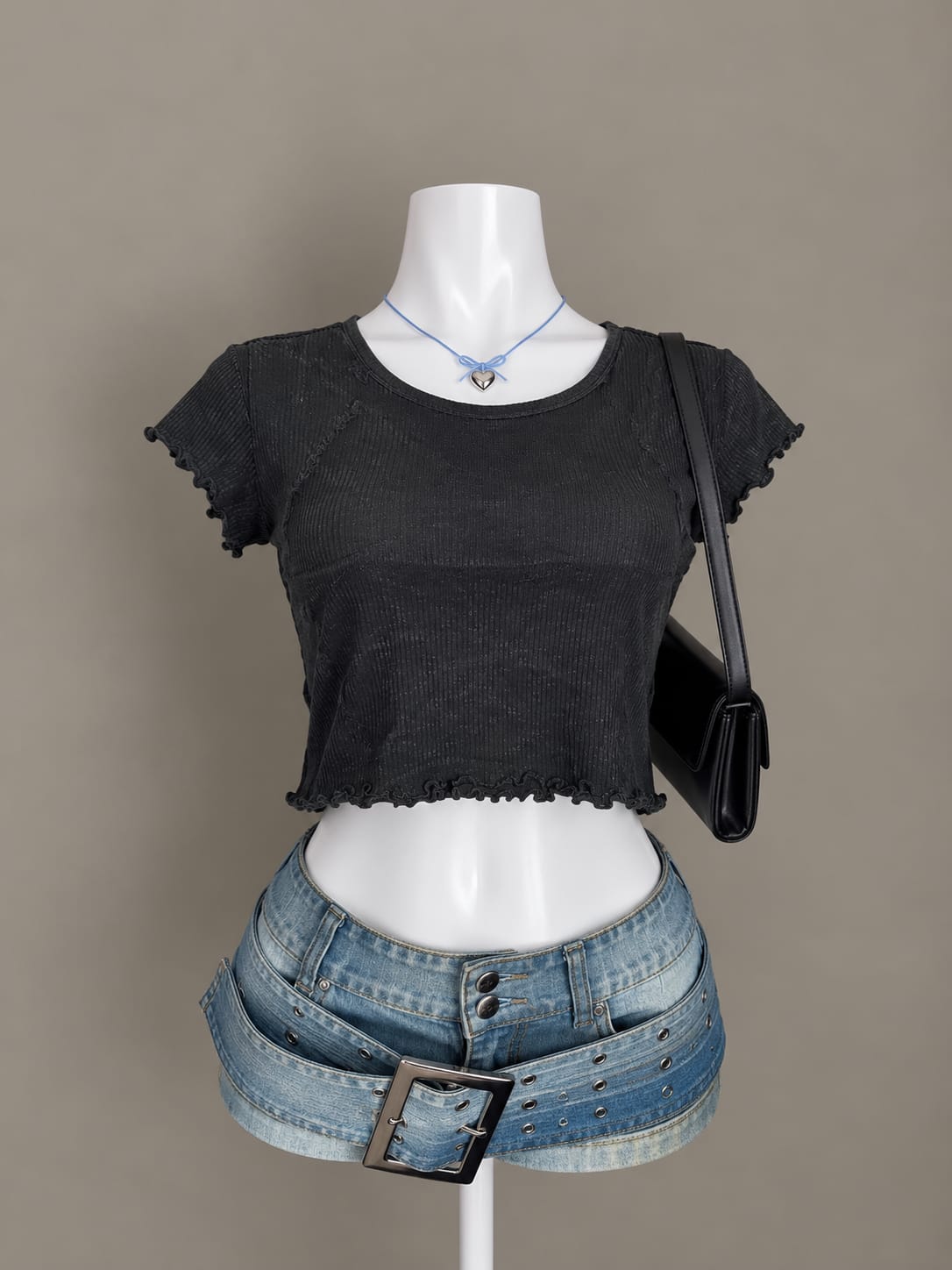 Black Crop Top