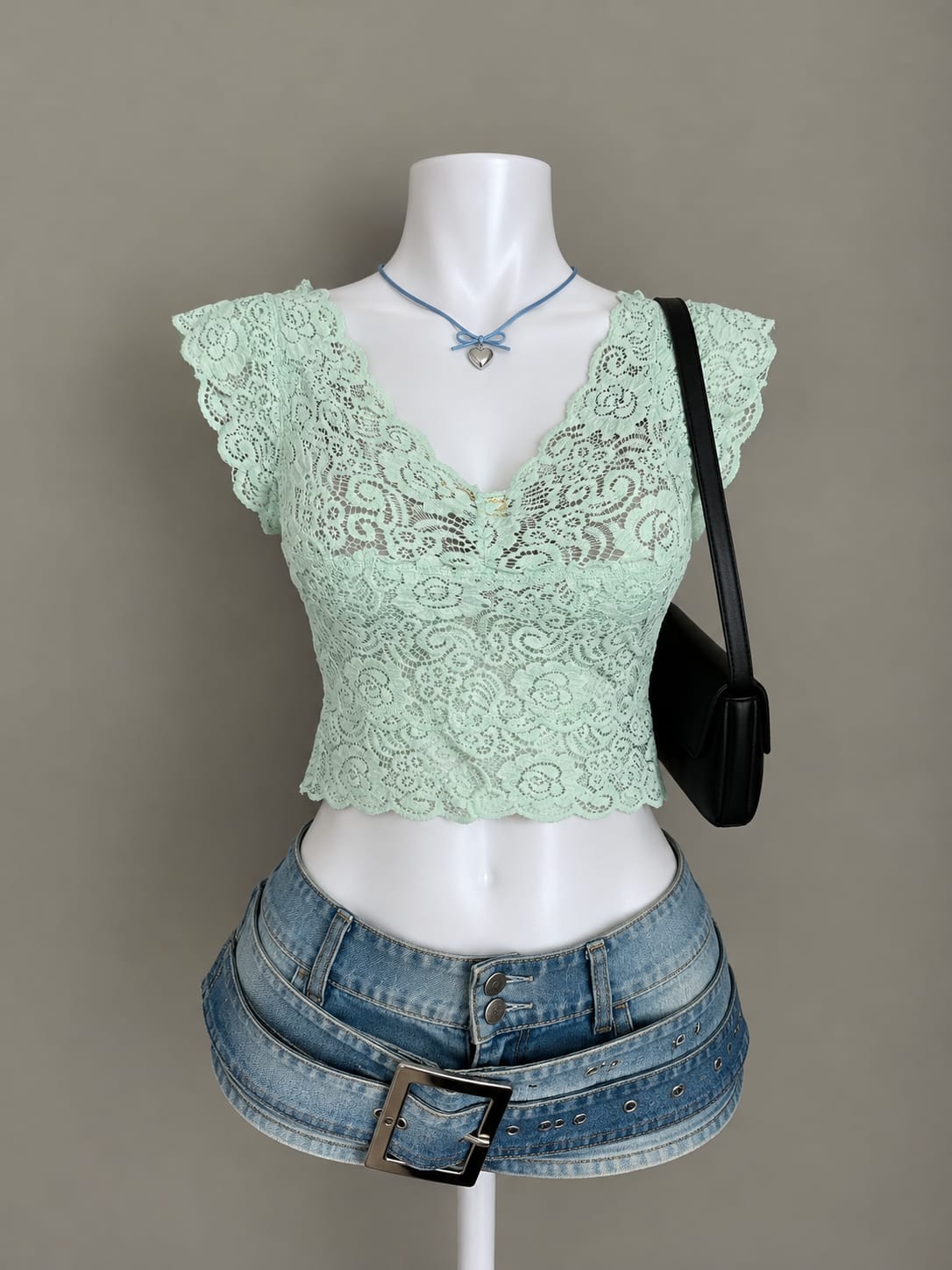 Mint Green Crop Top