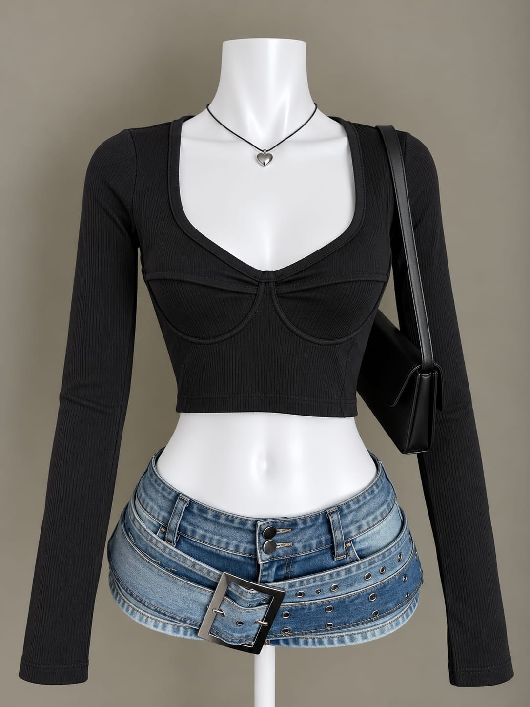Black Crop Top