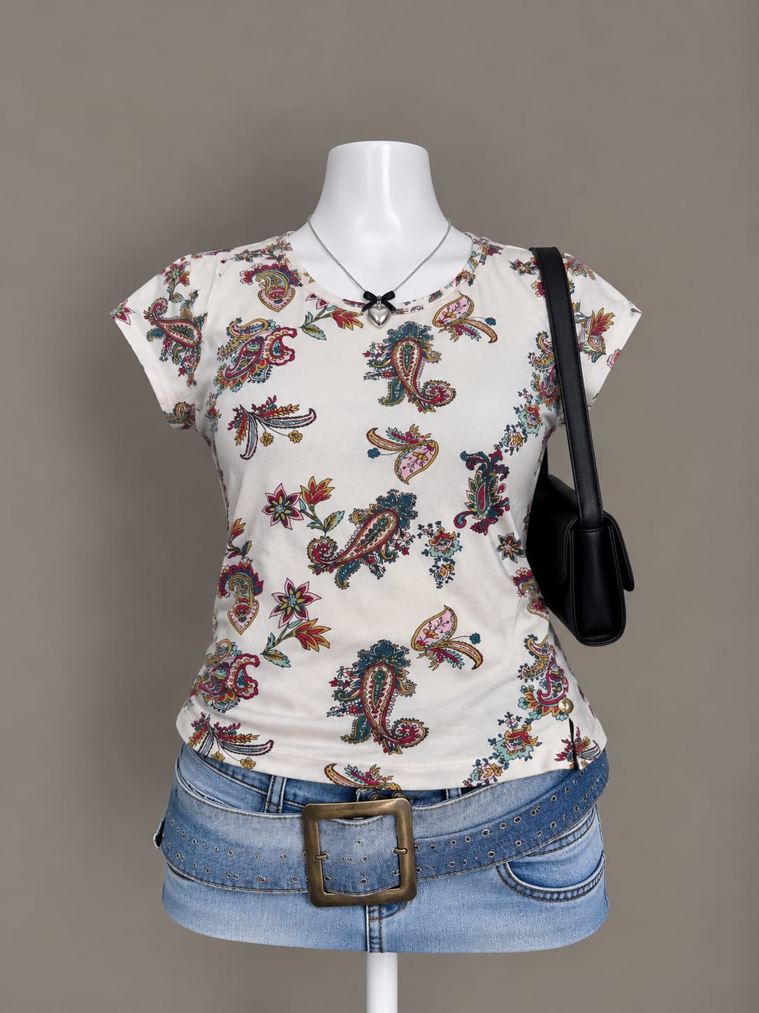 Ivory Printed T-Shirt