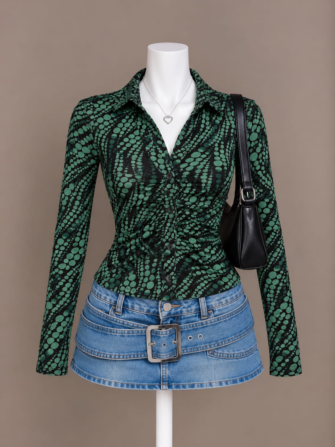 Black Printed Shirt