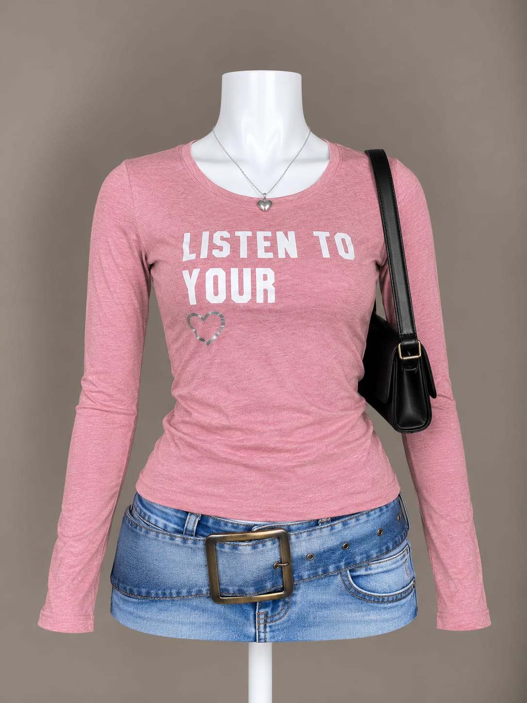 Pink Long Sleeve T-Shirt