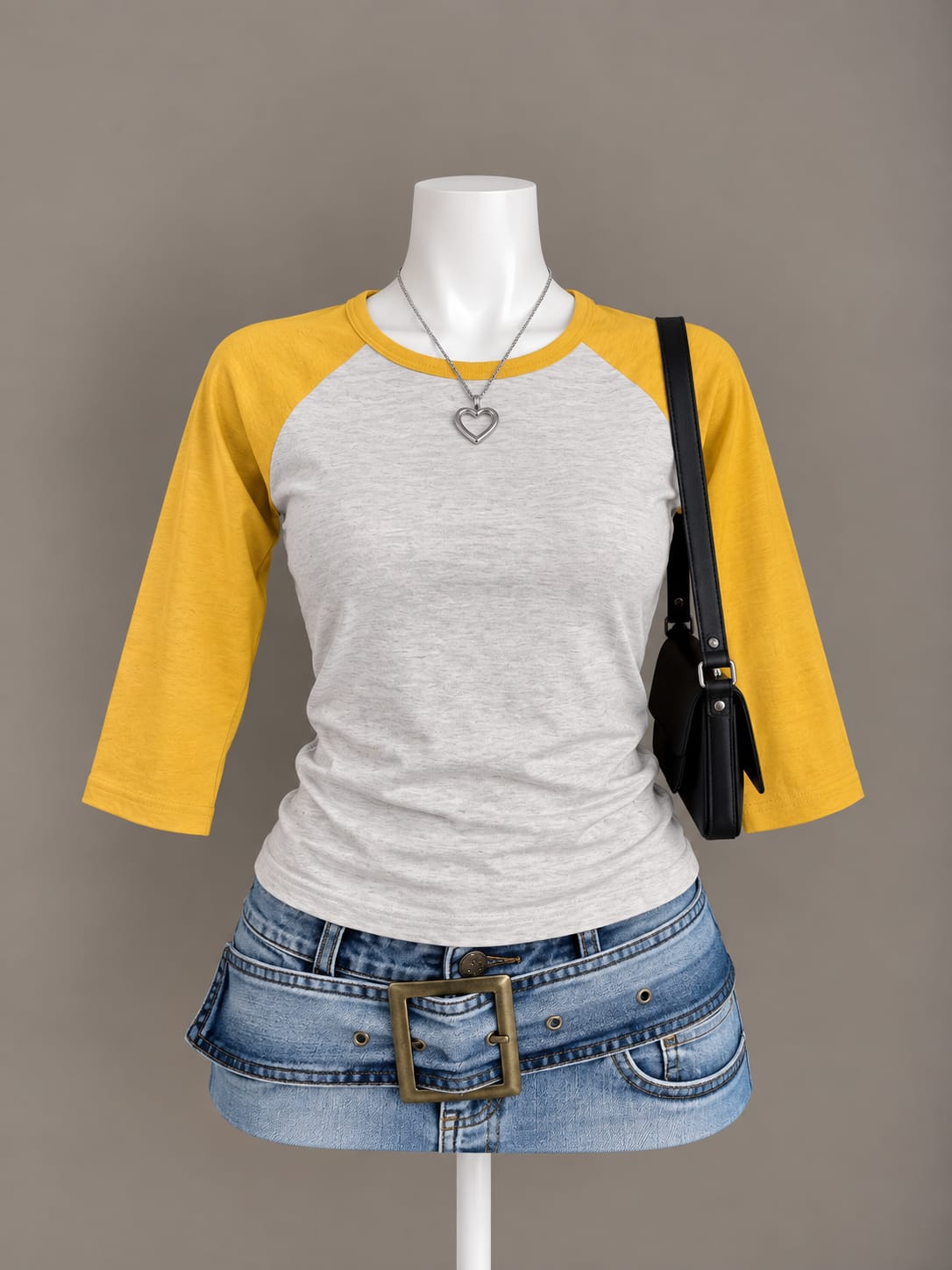 Gray Raglan T-Shirt