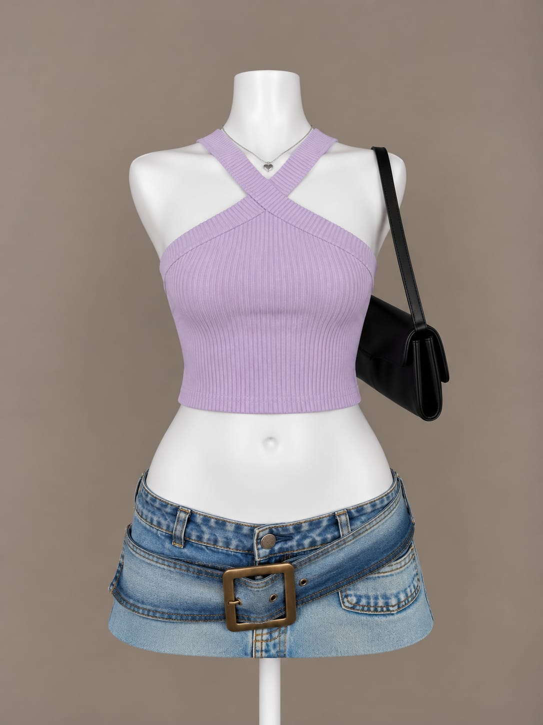 Lavender Crop Top