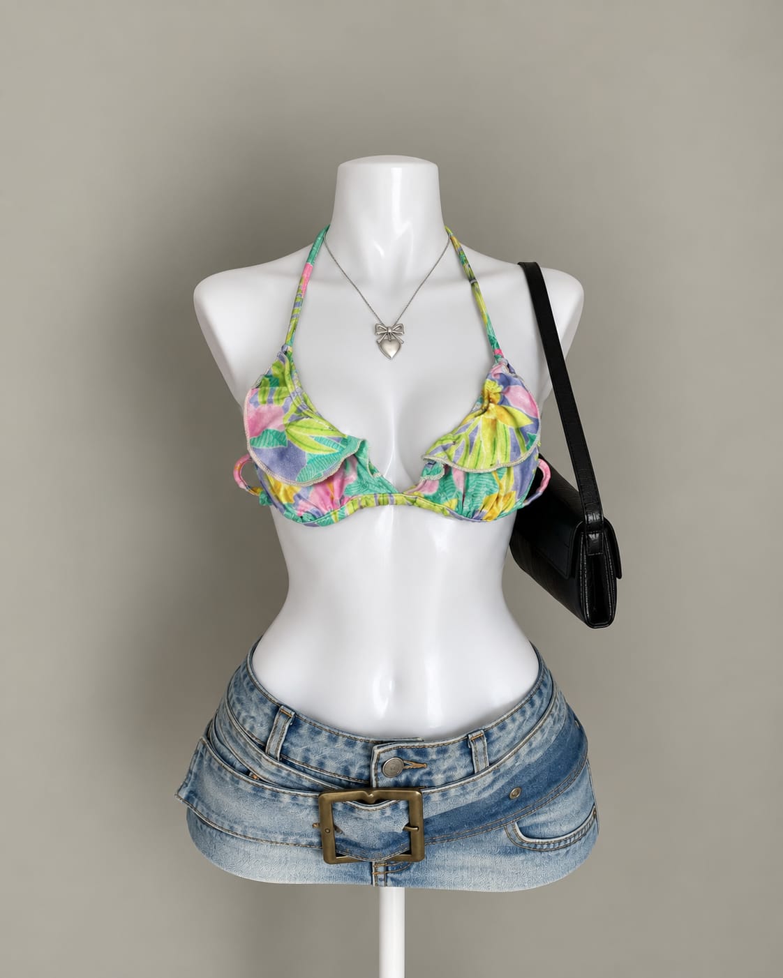 Multicolor Bikini Top