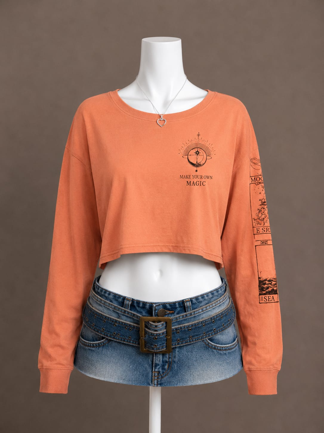 Orange Crop Top