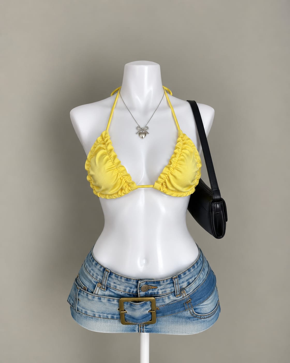 Yellow Bikini Top