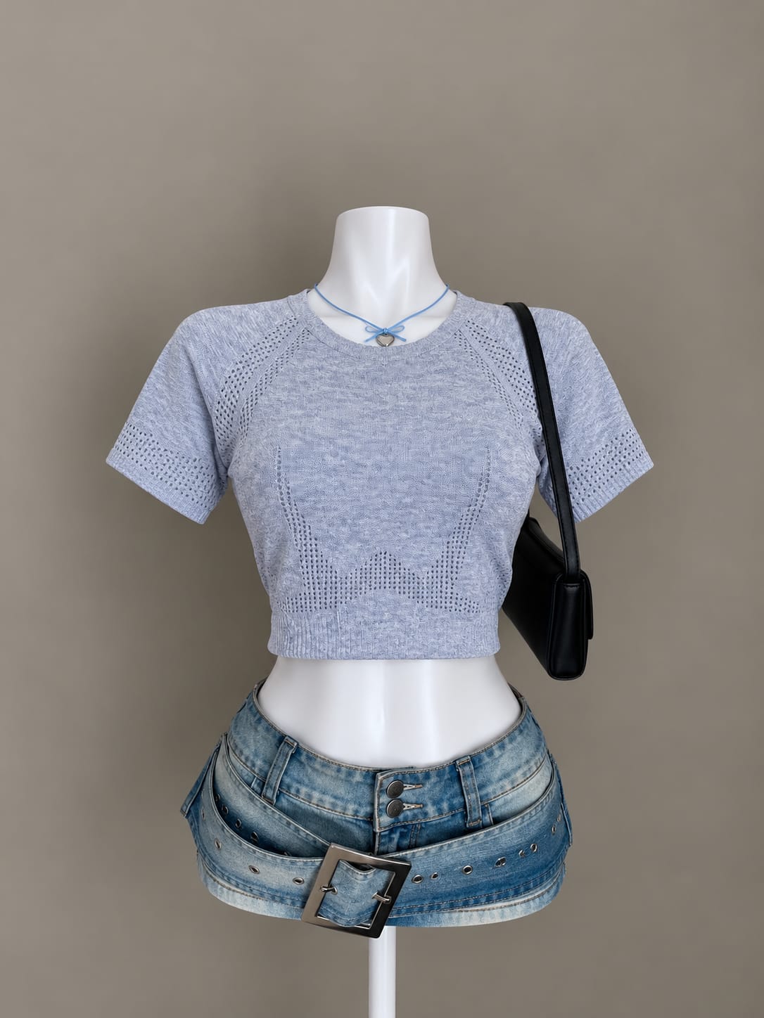 Light Grey Crop Top