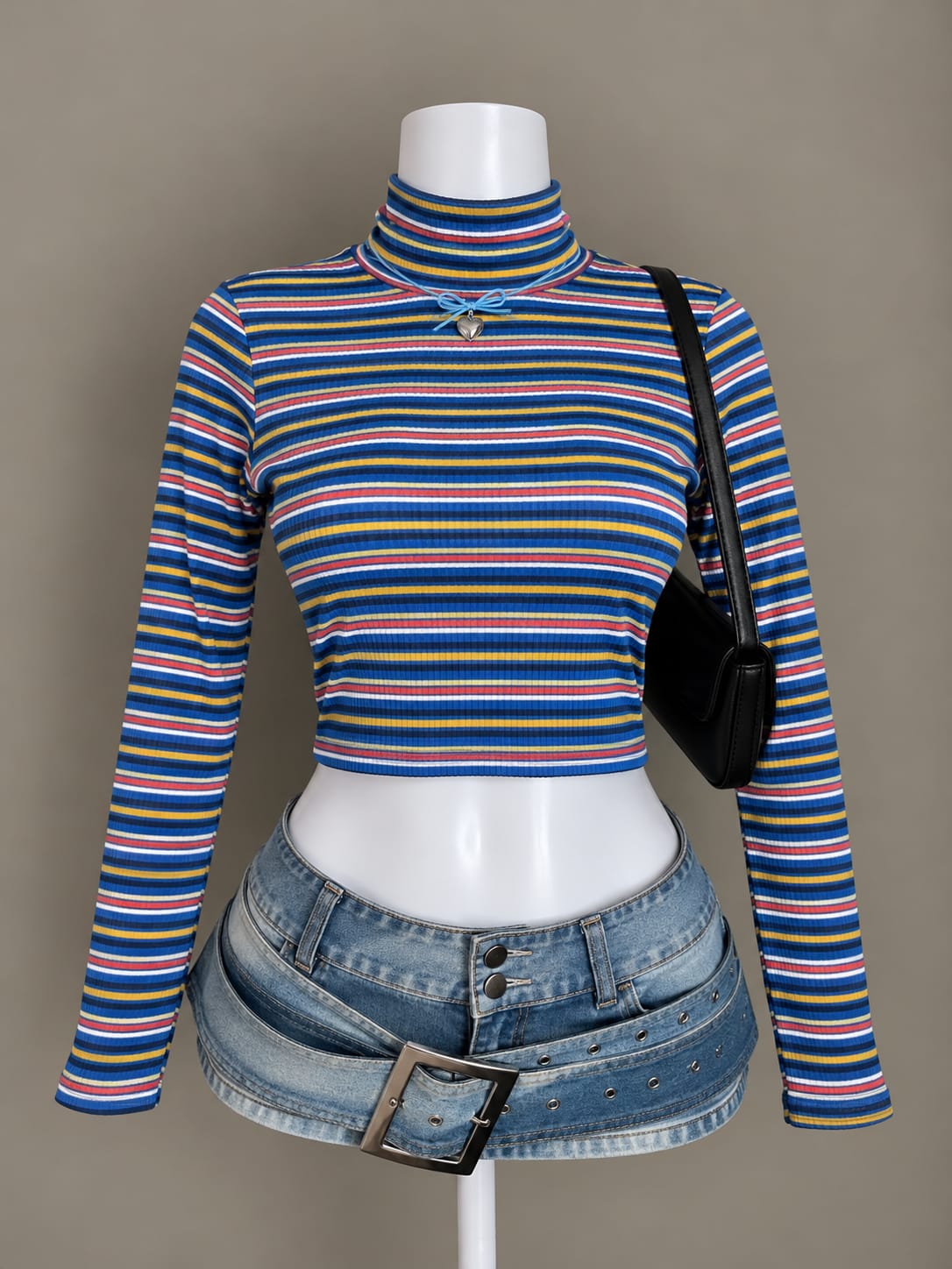 Blue Crop Top