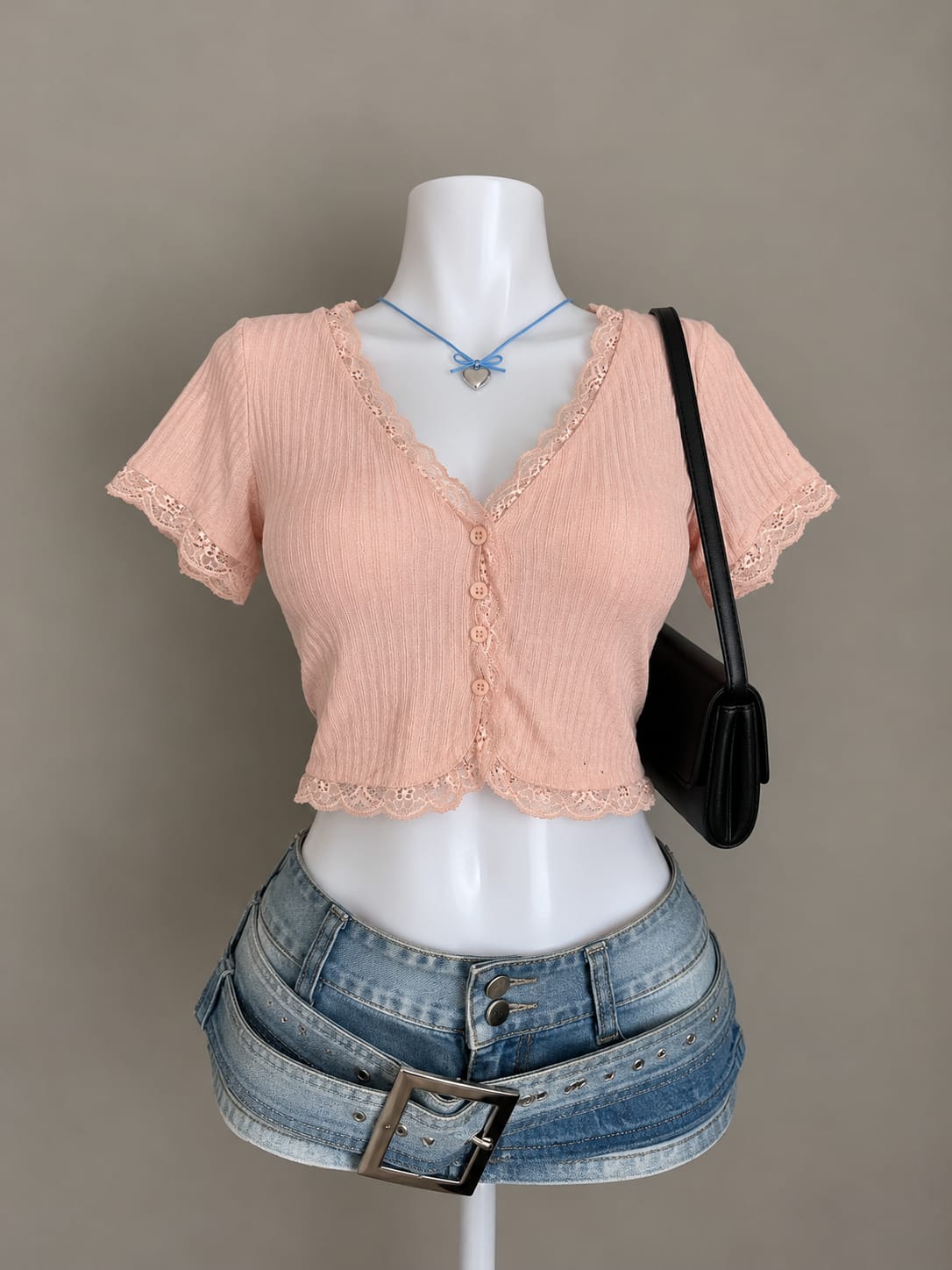 Peach Crop Top