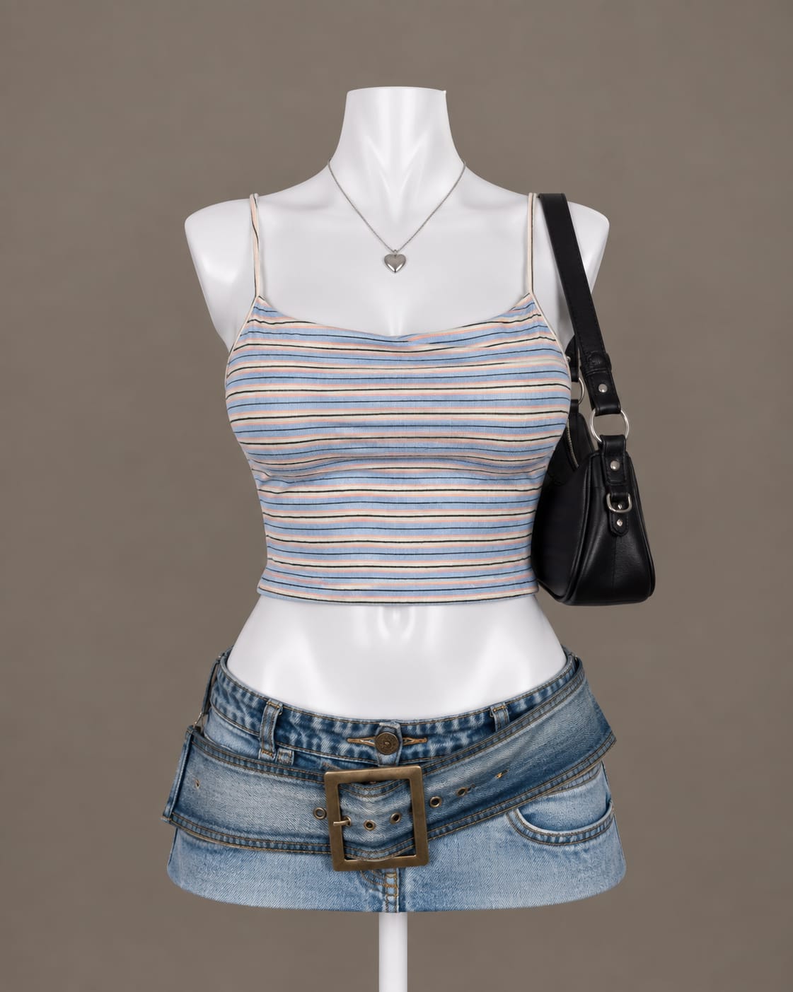 Blue Striped Camisole Top