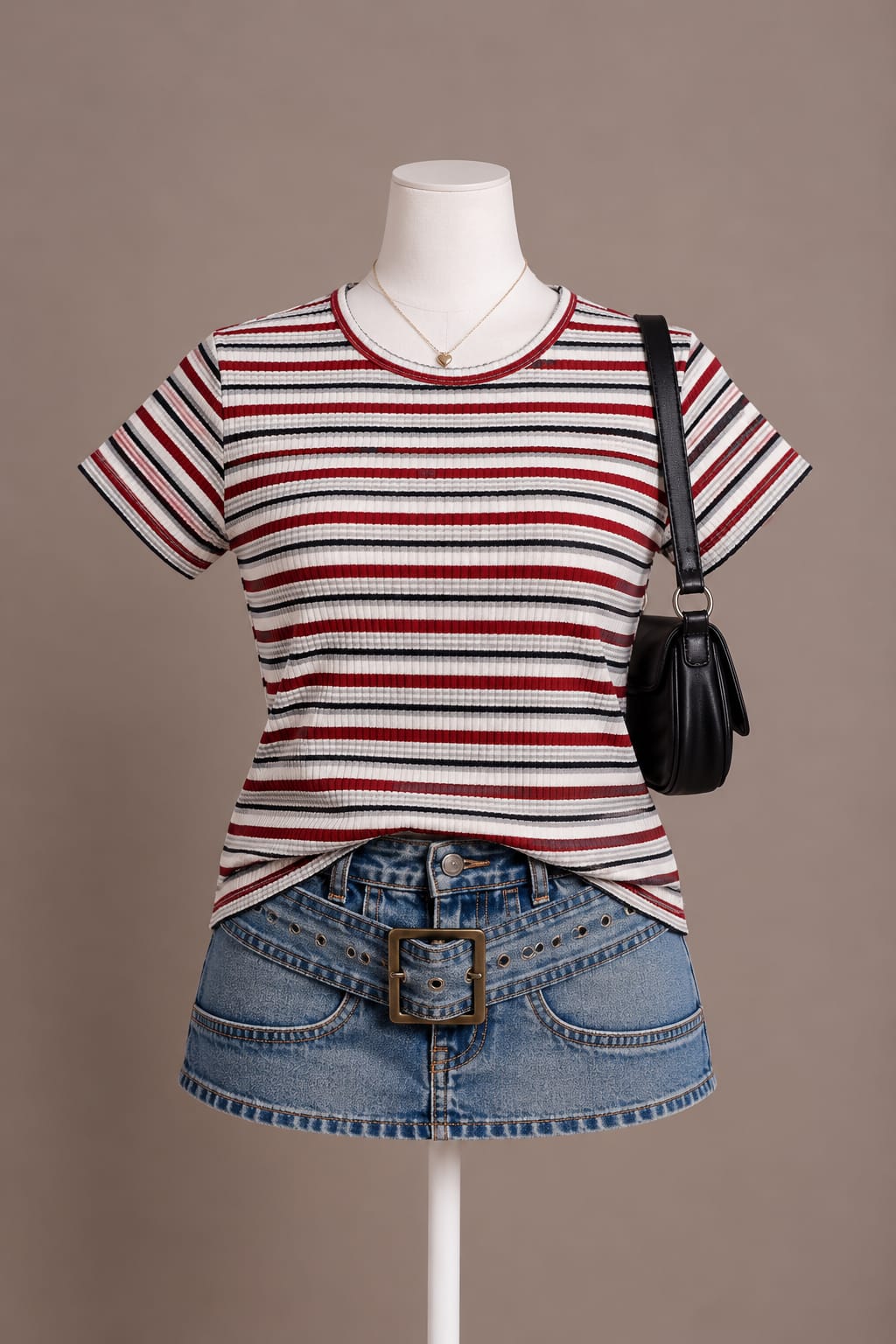 Red White Striped T-Shirt