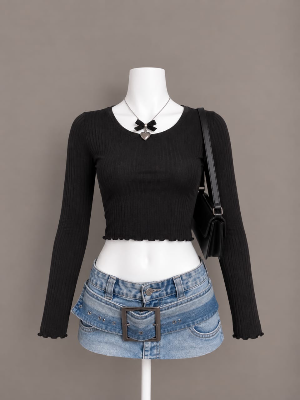 Black Crop Top