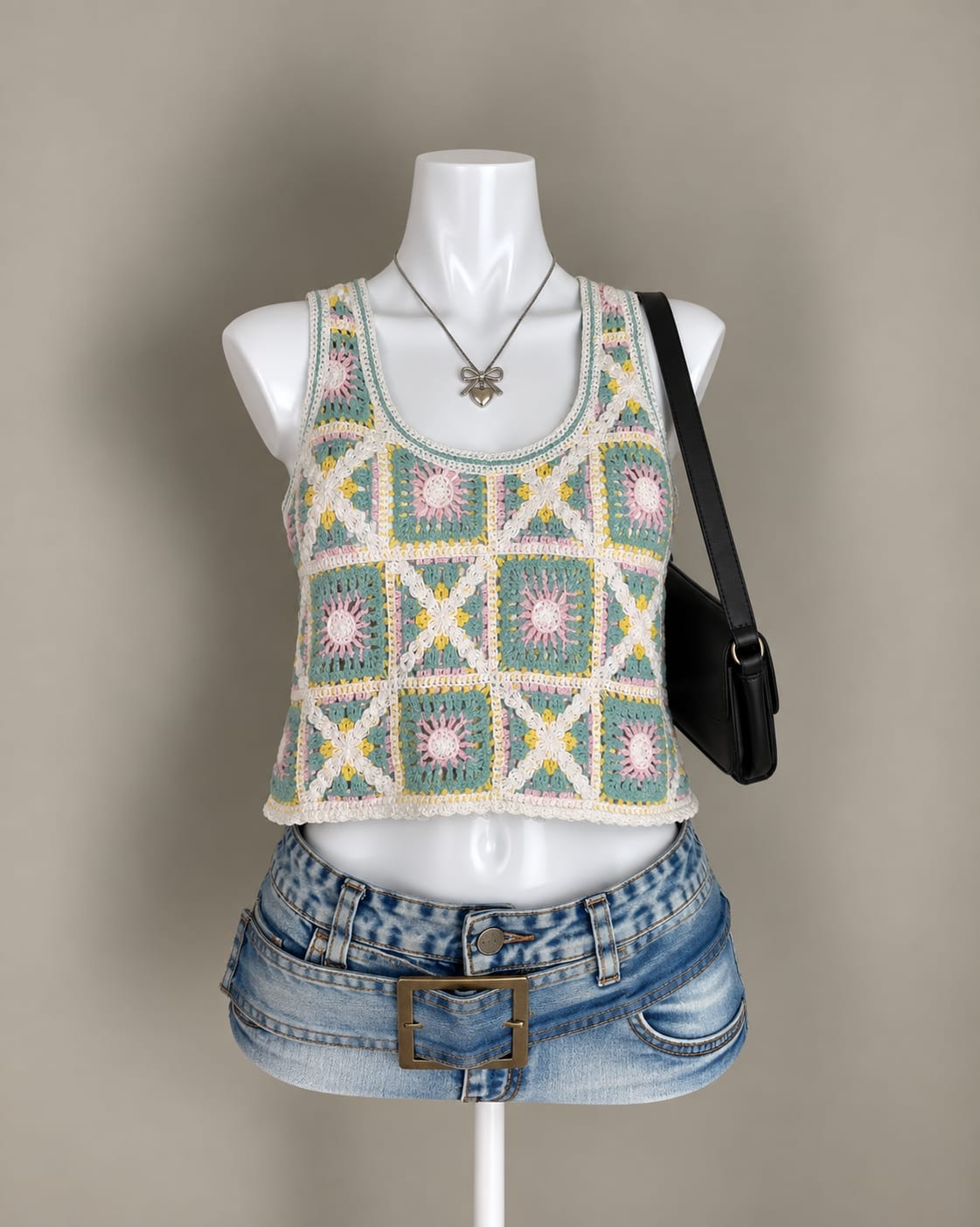 Multicolor Crochet Tank Top