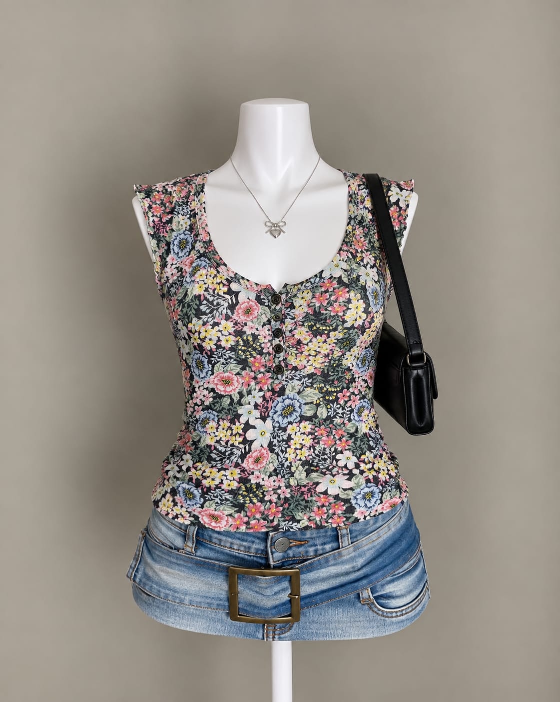 Multicolor Floral Tank Top