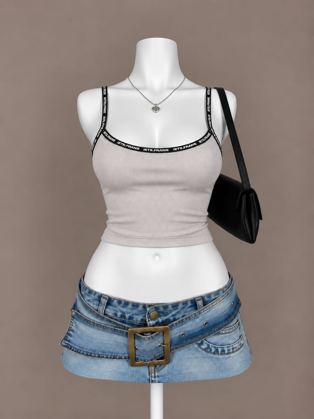 Light Gray Crop Top