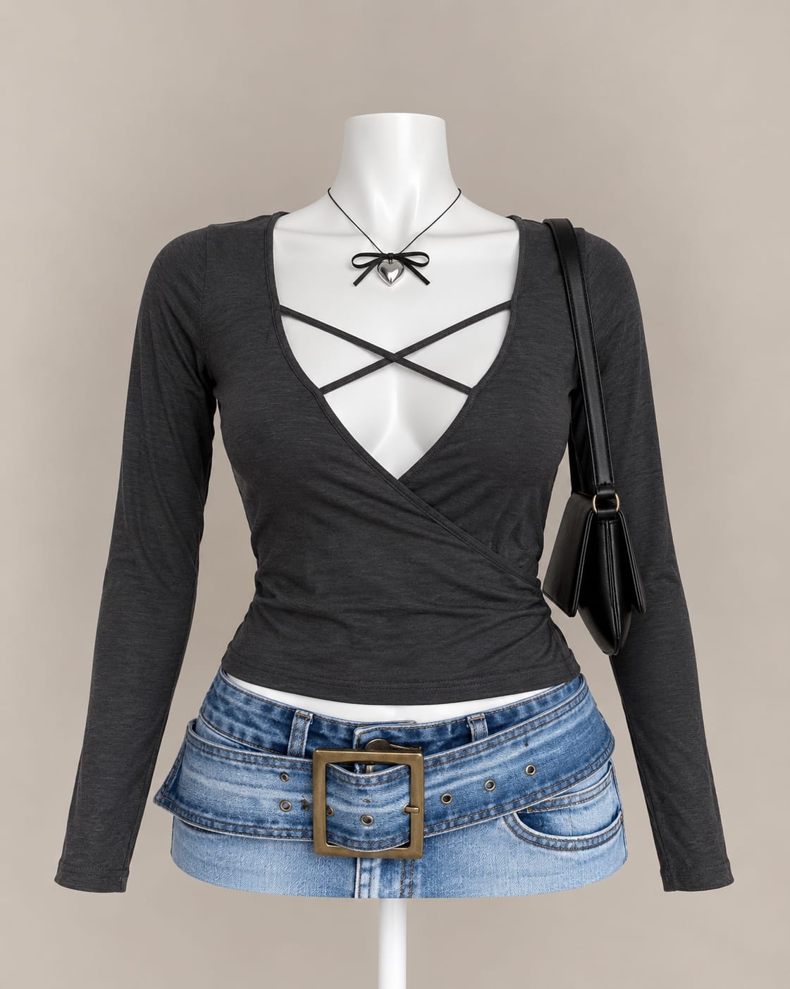 Charcoal Grey Top