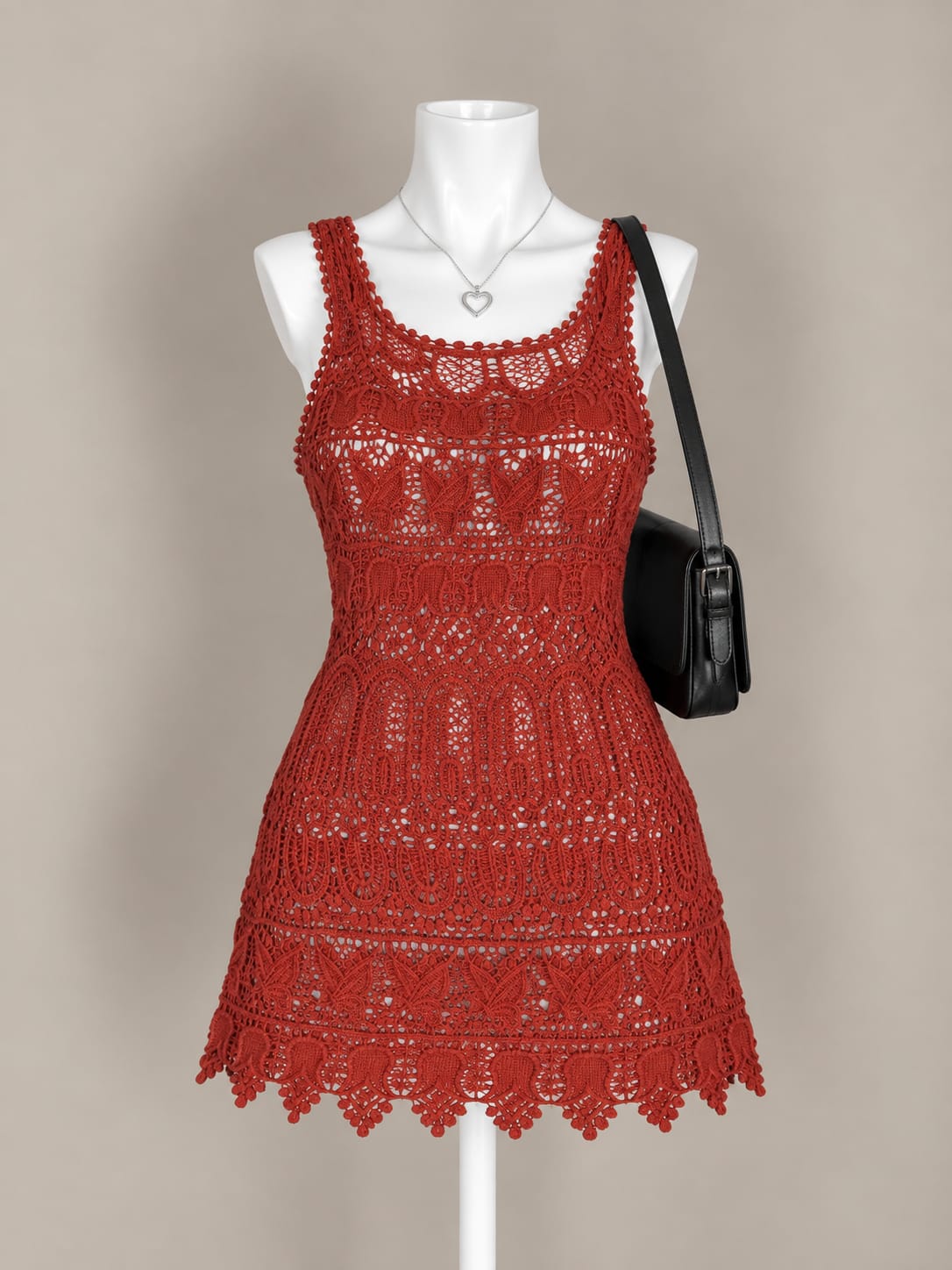 Rust Red Dress