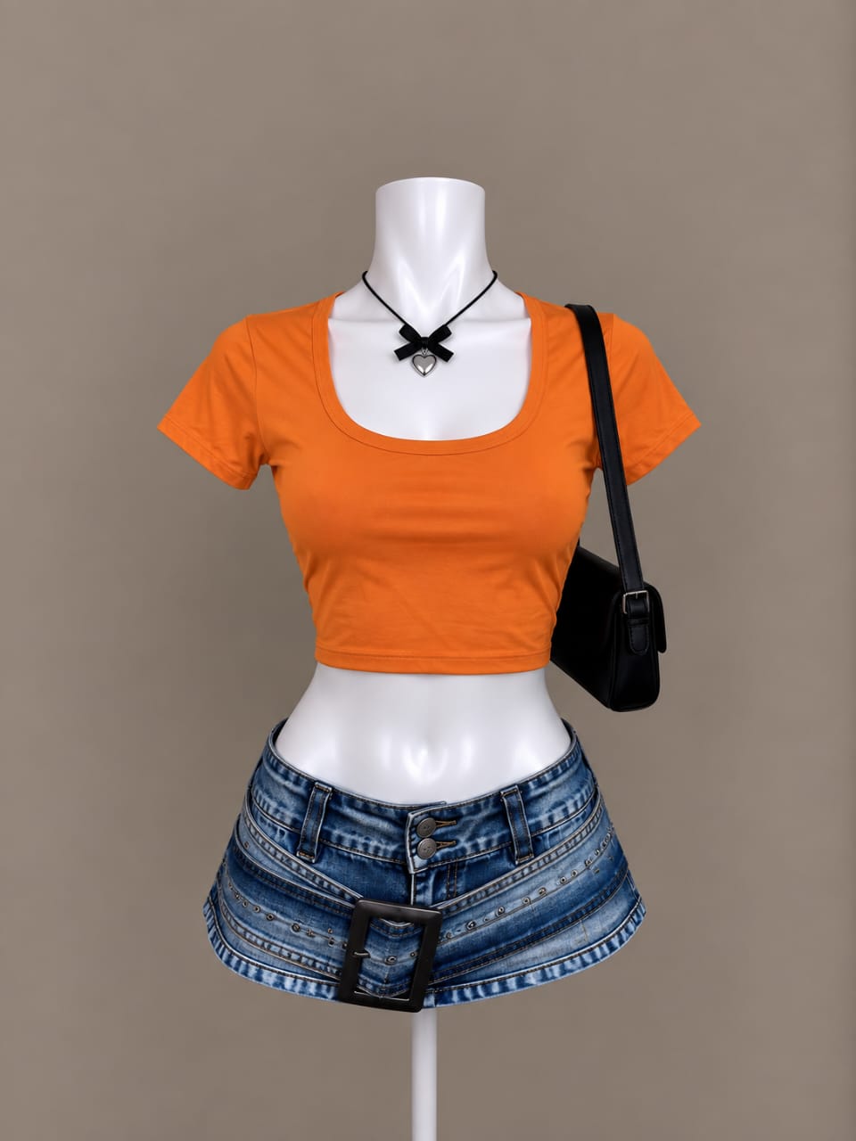 Orange Crop Top