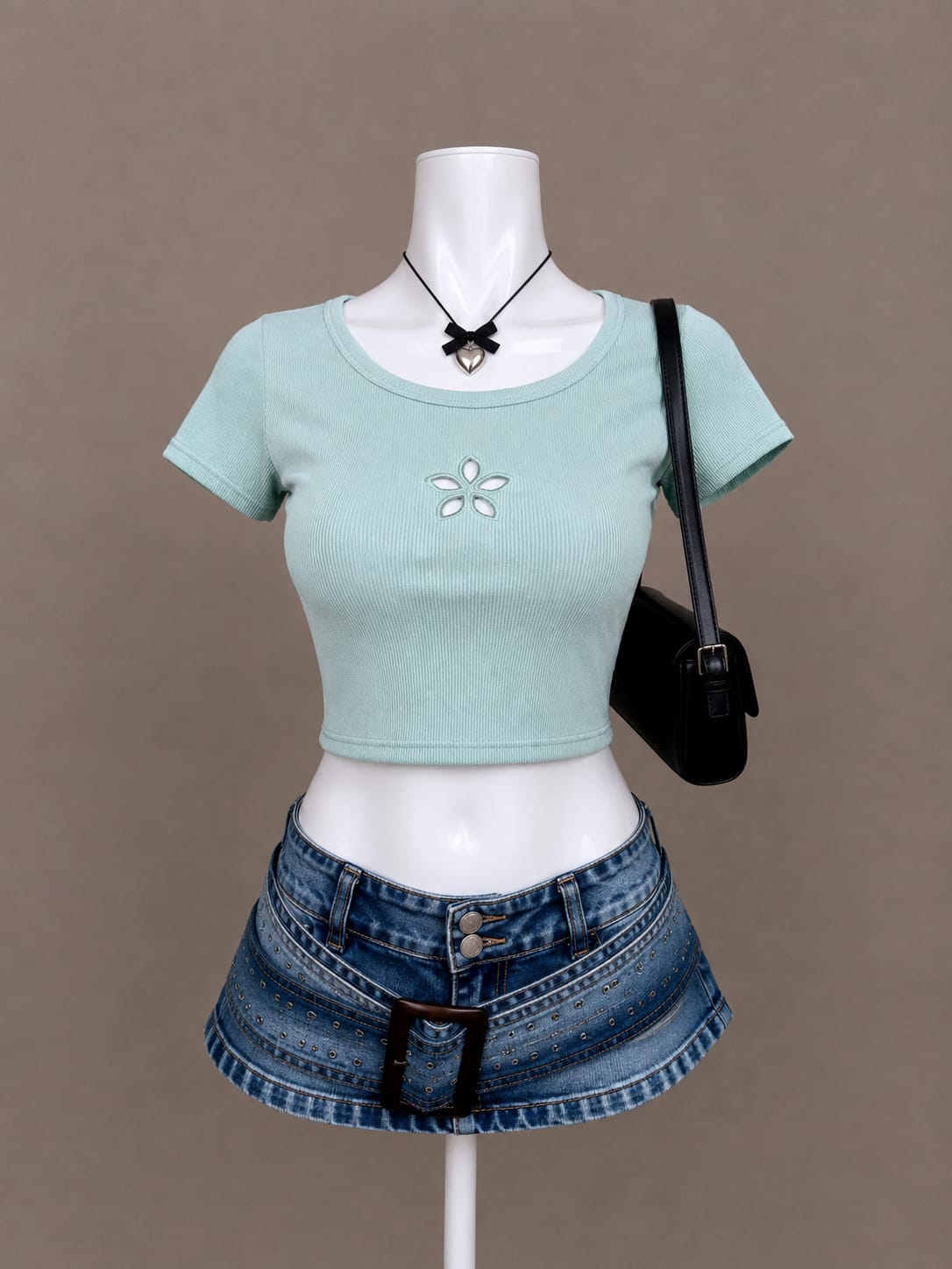 Mint Green Crop Top