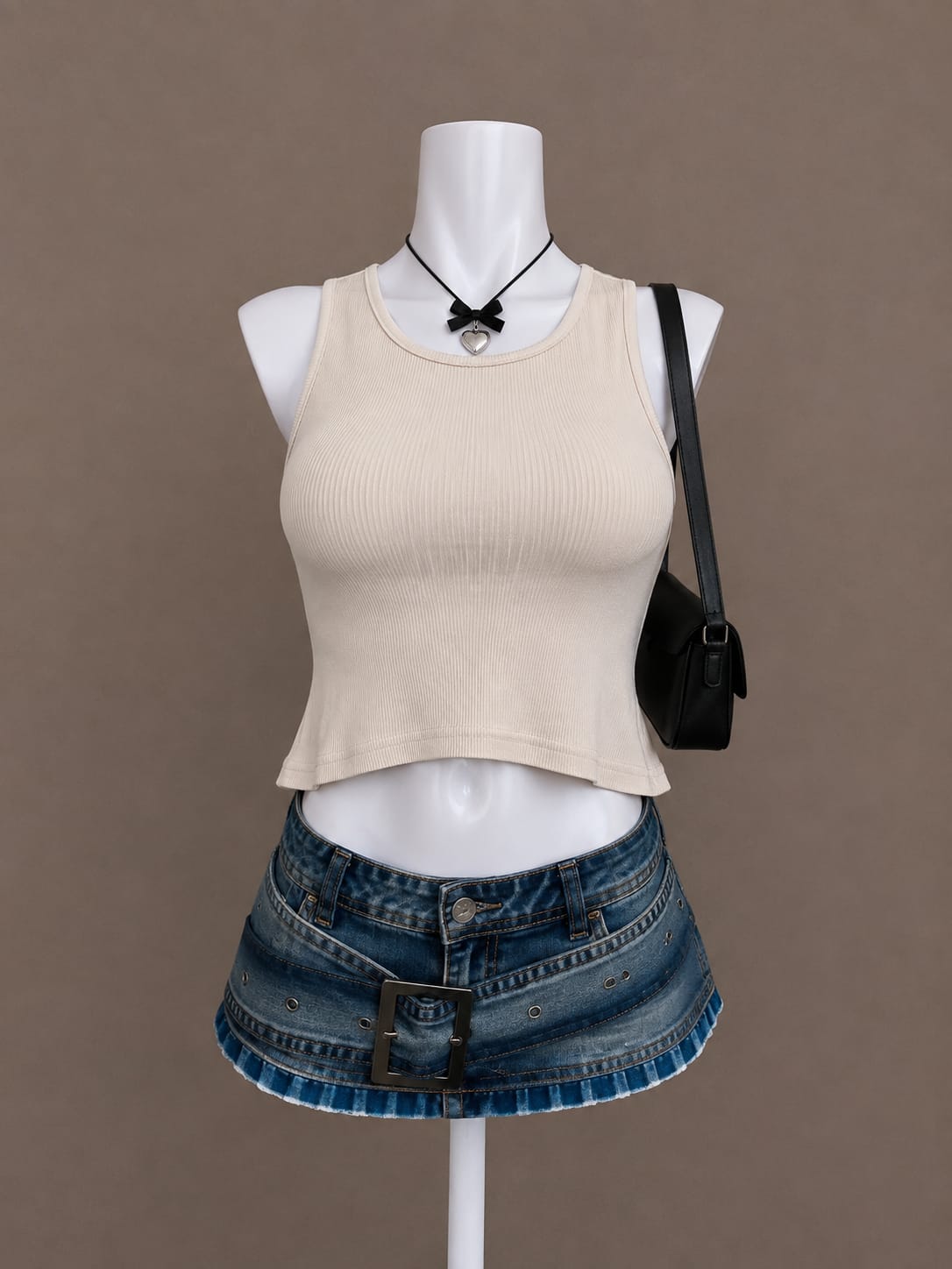 Beige Tank Top