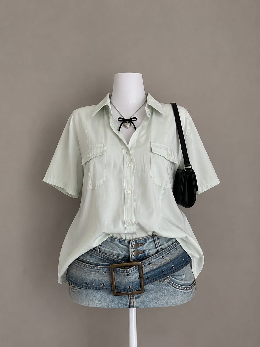 Blue Casual Denim Shirt