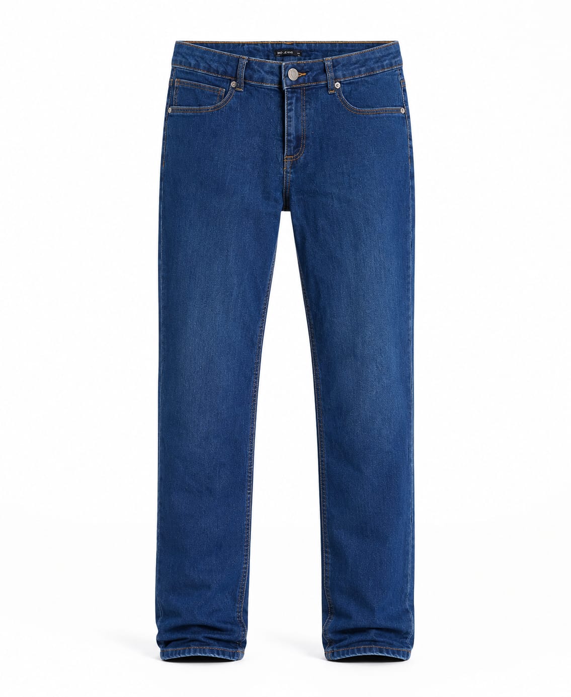 Deep Blue Slim Straight-Leg Jeans