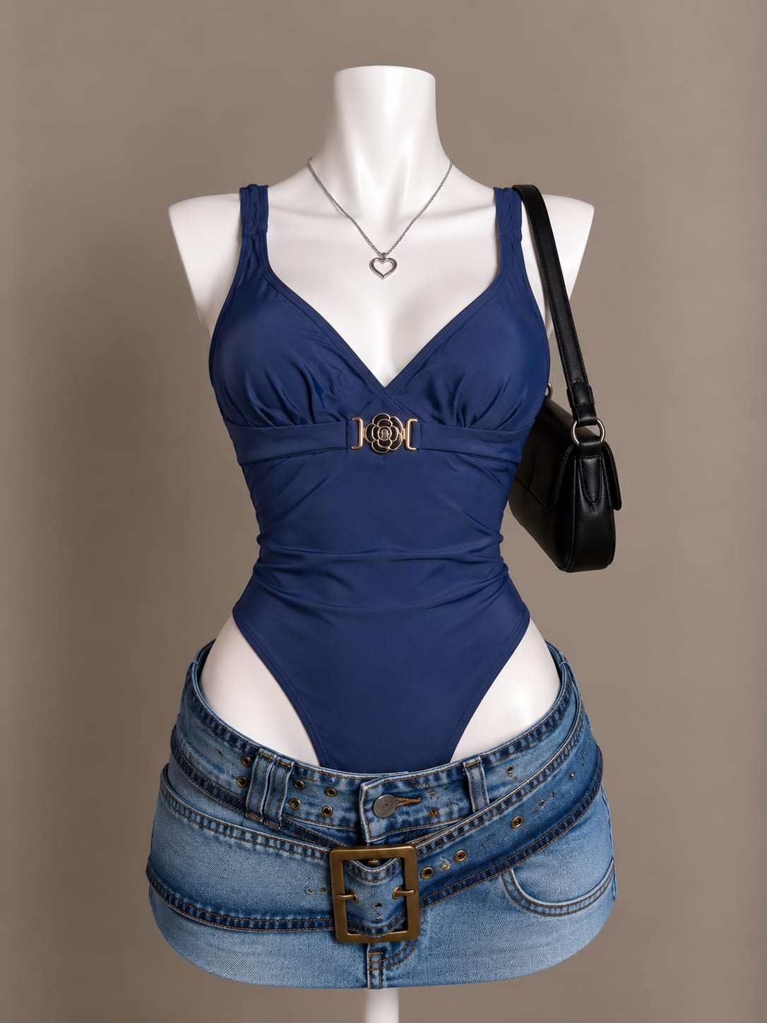 Navy Blue Bodysuit