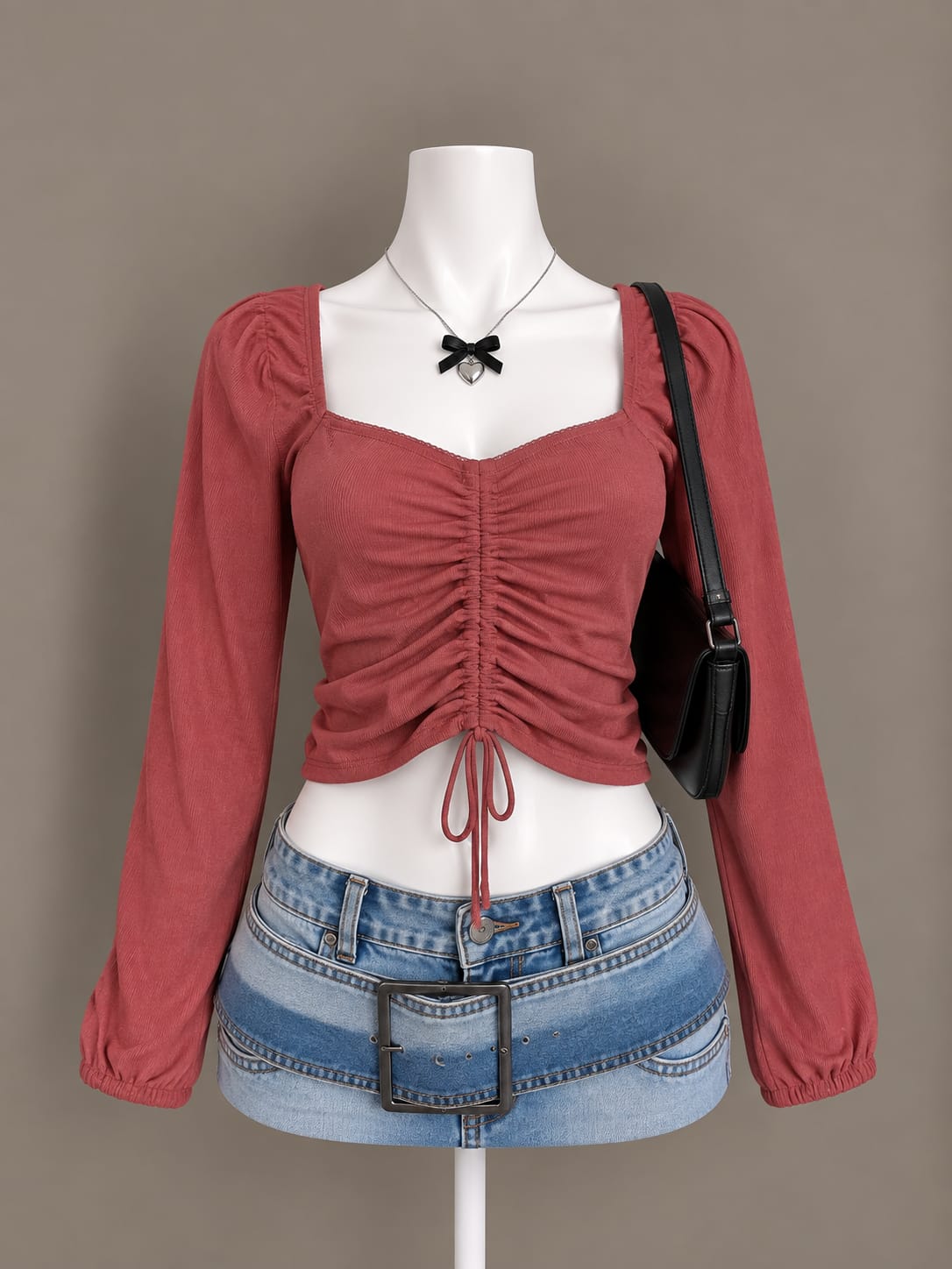 Dusty Rose Ruched Top