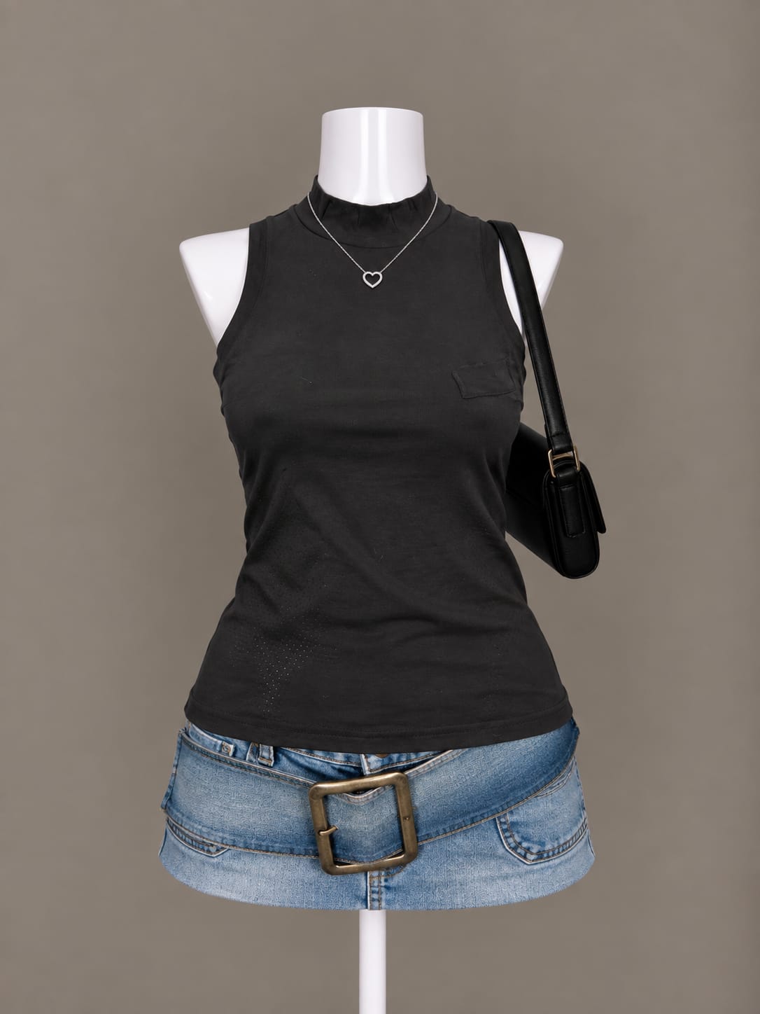 Black Sleeveless Top