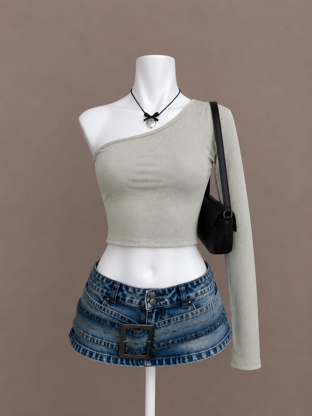 Sage Green Crop Top