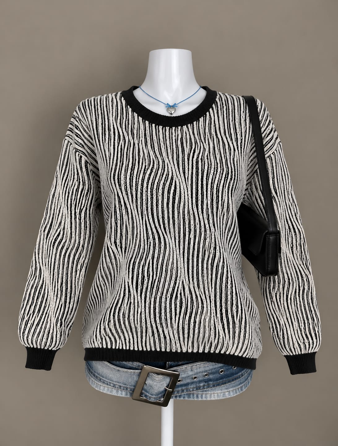 Black and White Sweater