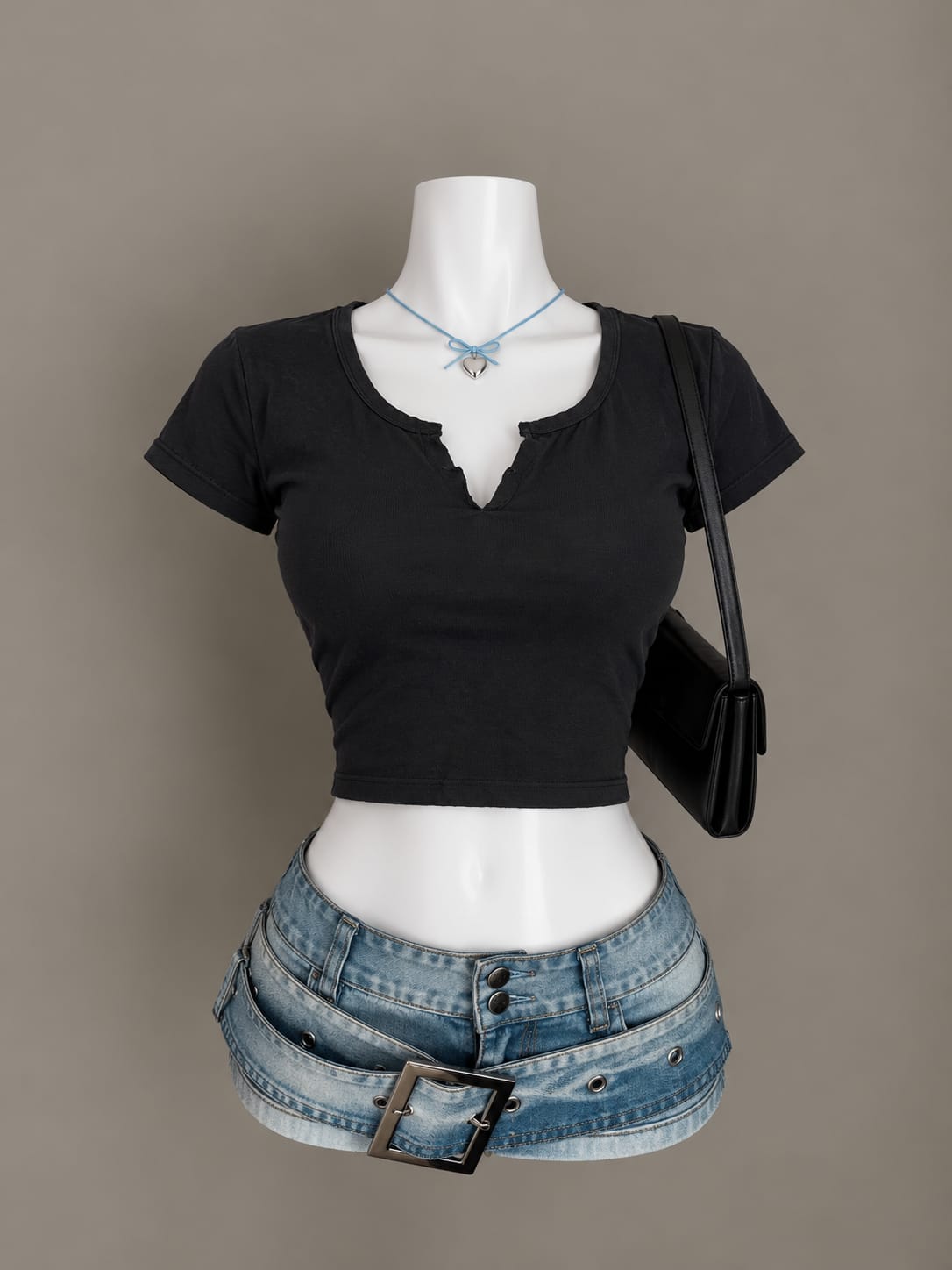 Black Crop Top