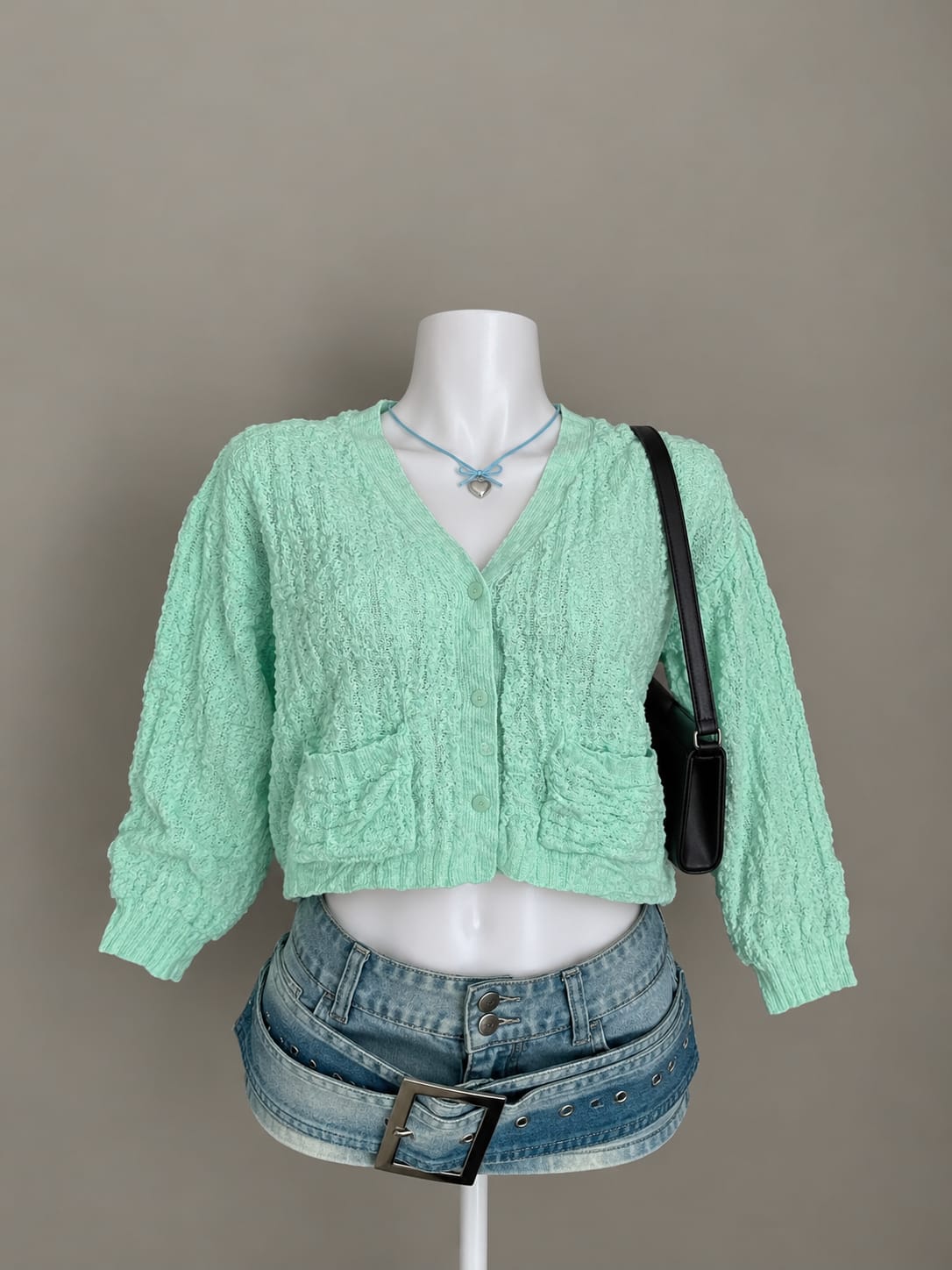 Mint Green Cardigan