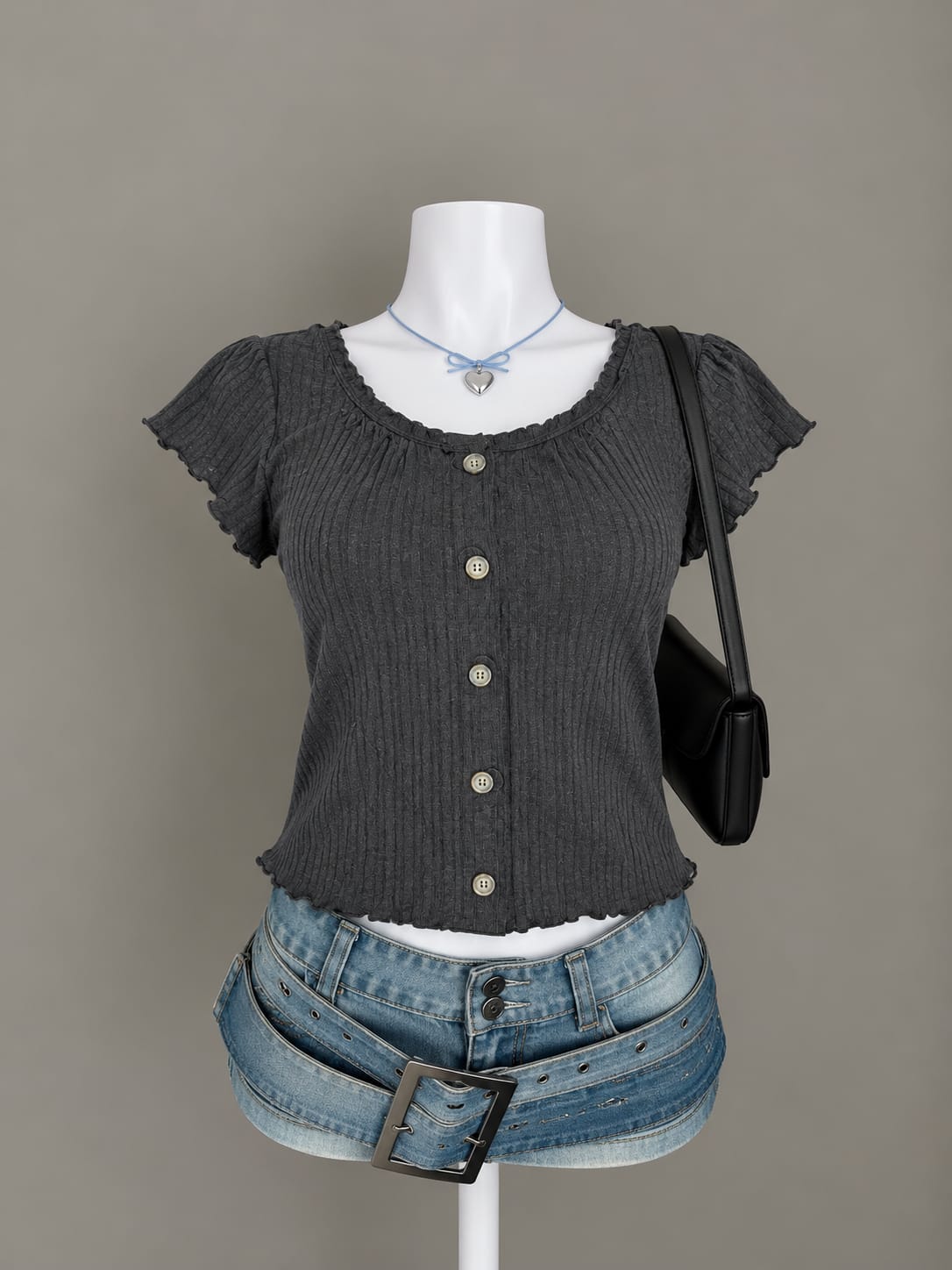 Charcoal Grey Top