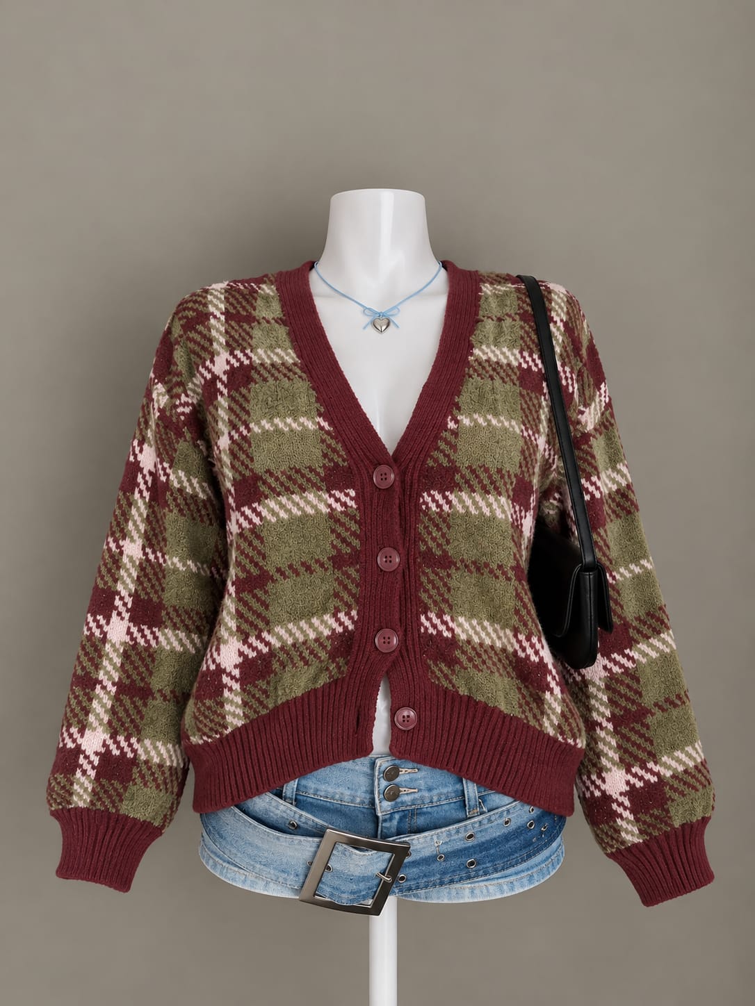 Maroon Cardigan